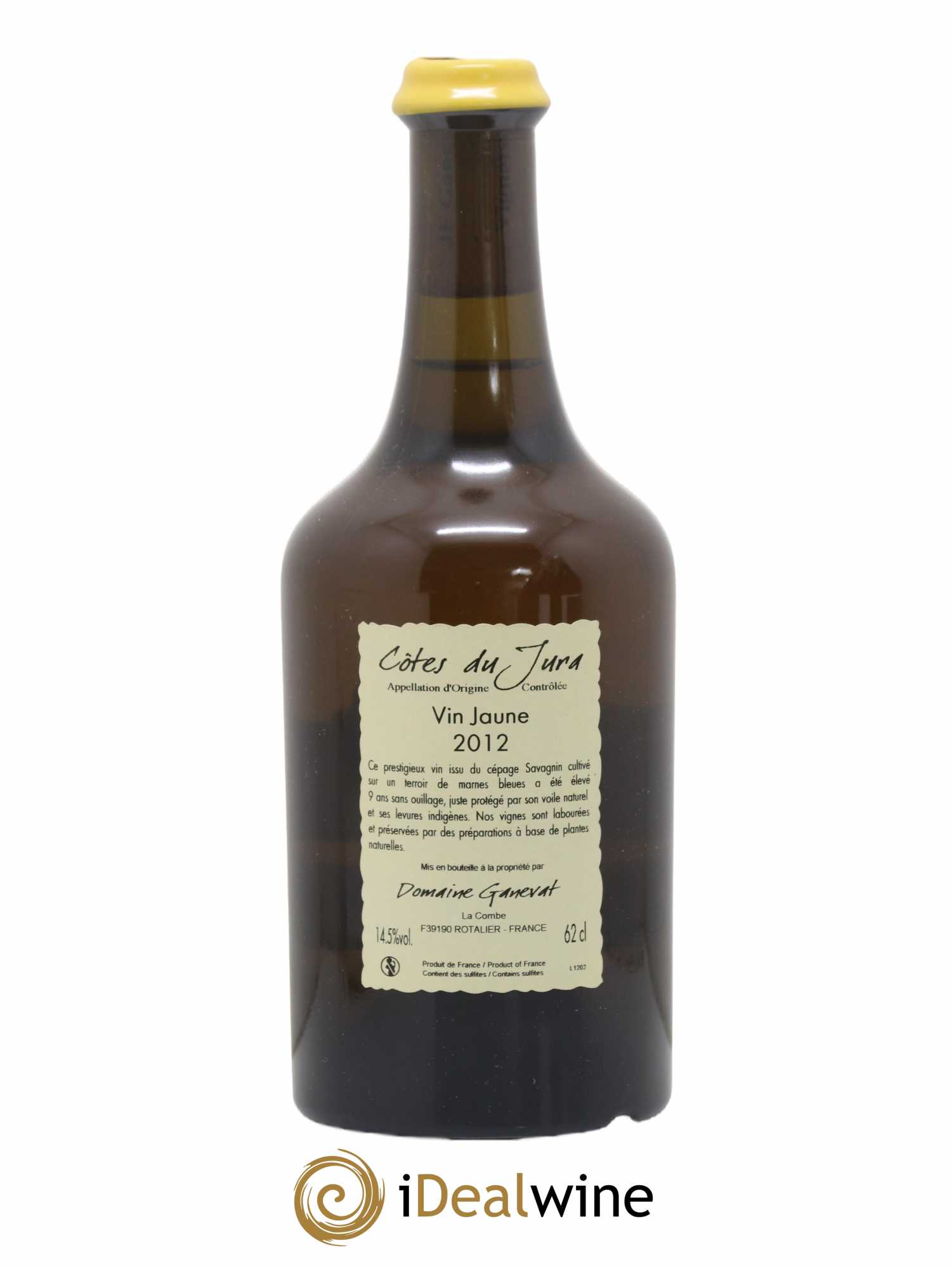 Côtes du Jura Vin Jaune Anne et Jean François Ganevat 2012 - Lot de 1 bouteille - 1