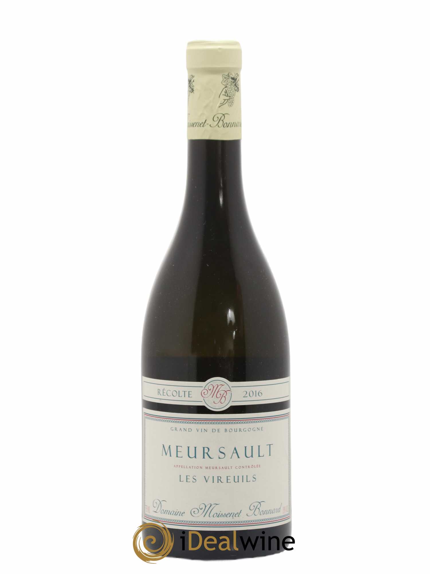 Meursault Les Vireuils Domaine Moissenet-Bonnard 2016 - Lot de 1 bouteille - 0