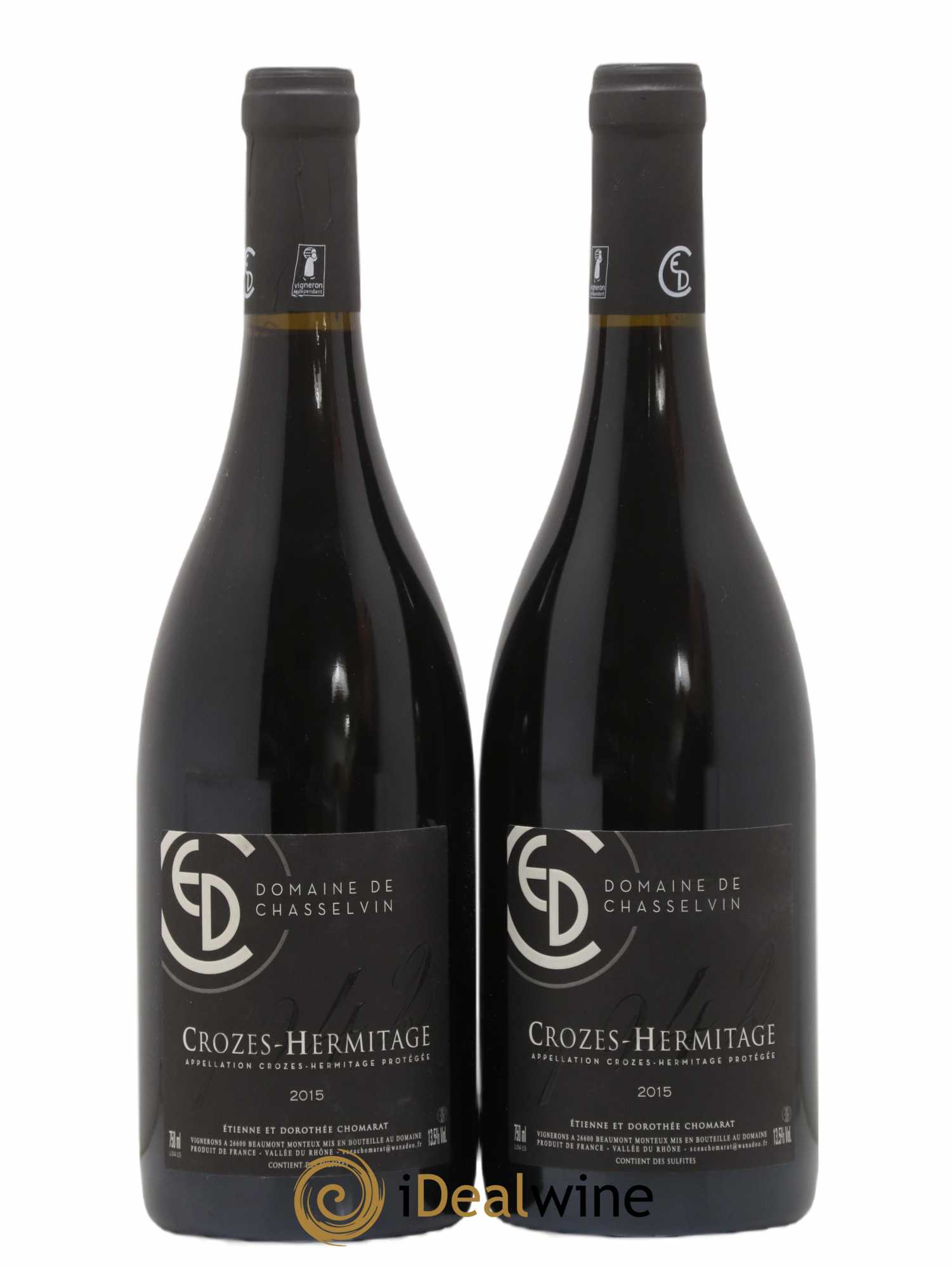 Crozes-Hermitage Cuvée 1942 Domaine Chasselvin 2015 - Lot de 2 bouteilles - 0