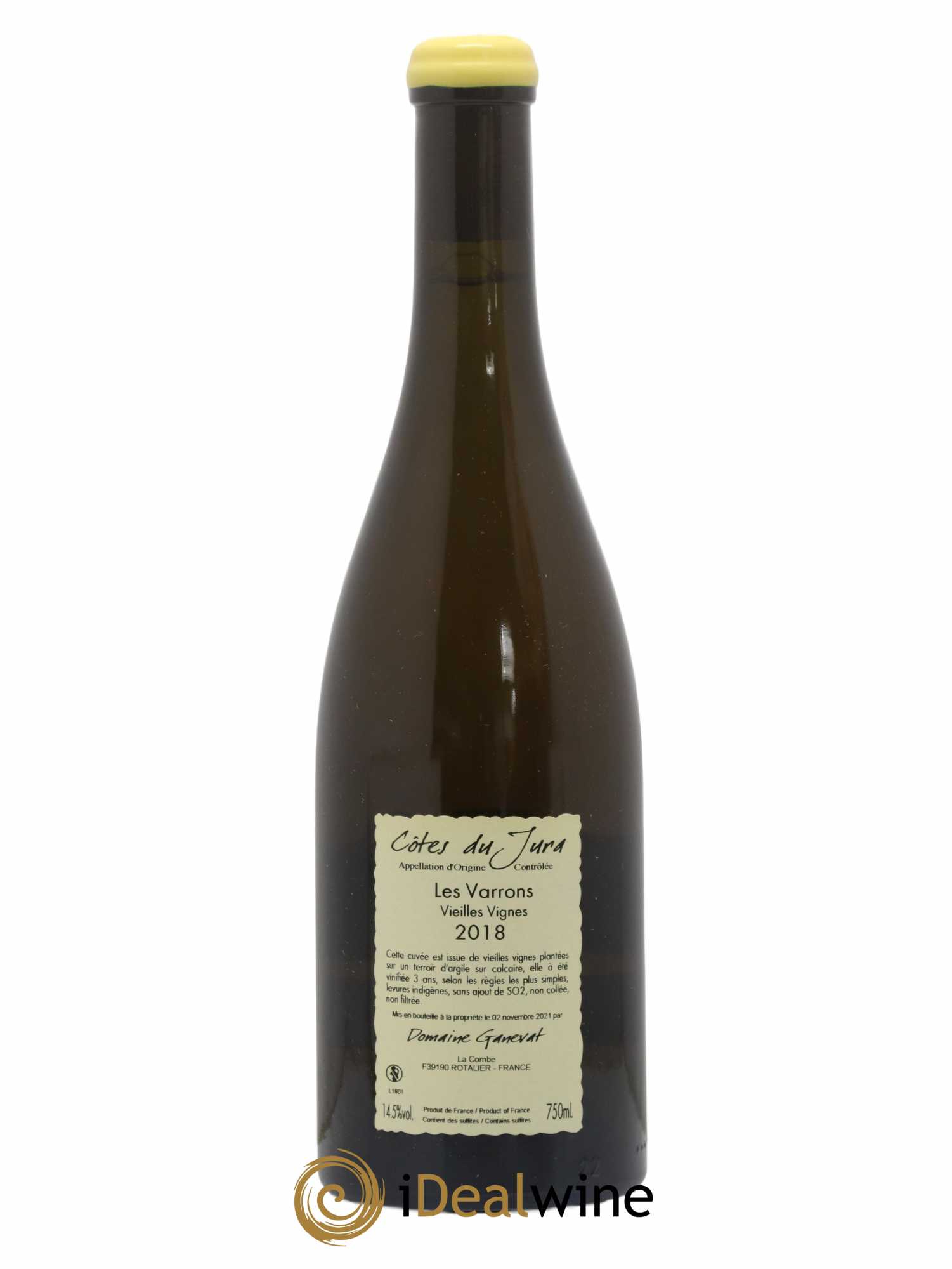 Côtes du Jura Les Varrons Vieilles Vignes Jean-François Ganevat (Domaine) 2018 - Lot de 1 bouteille - 1