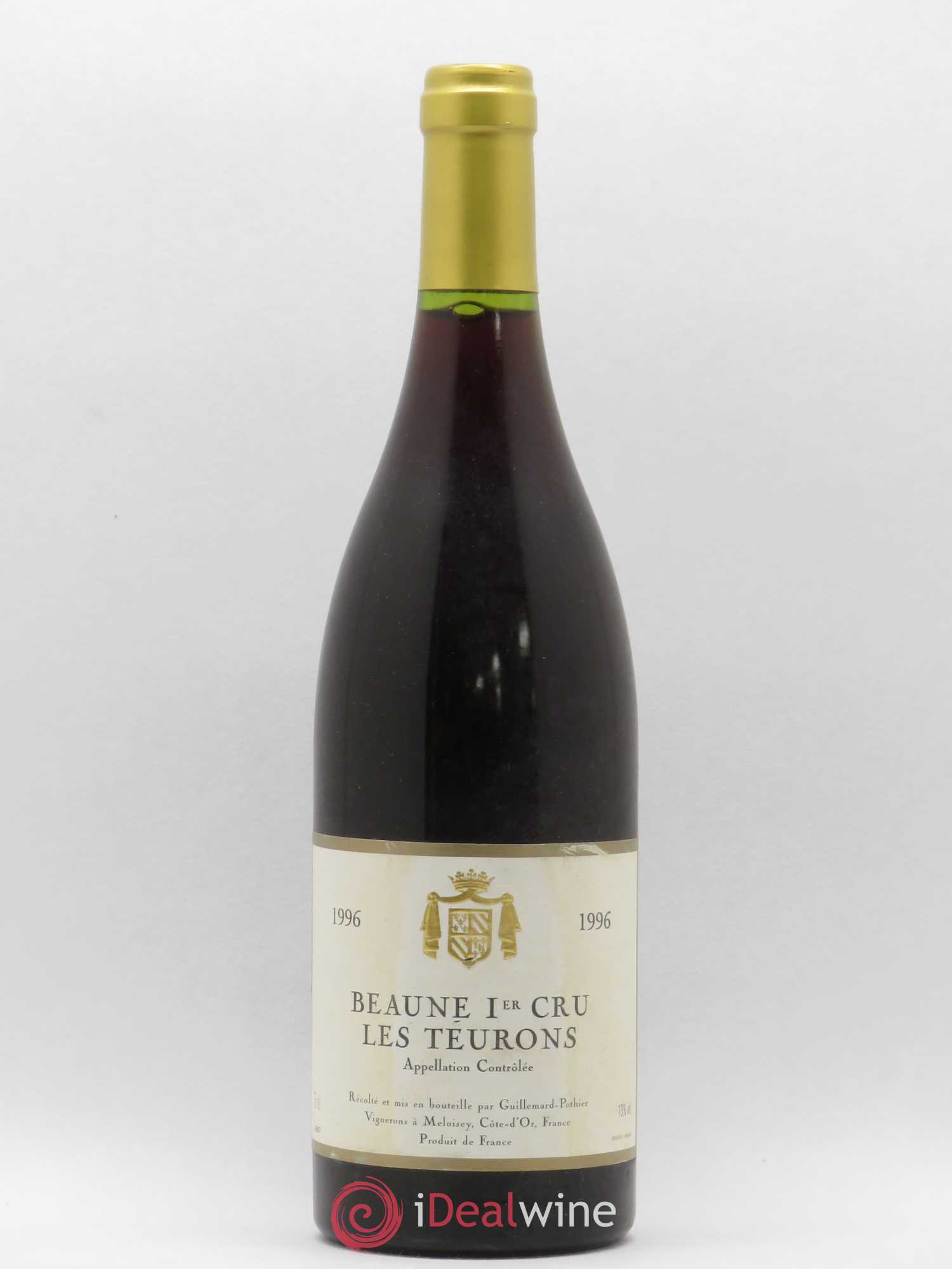 Beaune 1er Cru Les Teurons Domaine Guillemard Pothier 1996 - Posten von 1 Flasche - 0