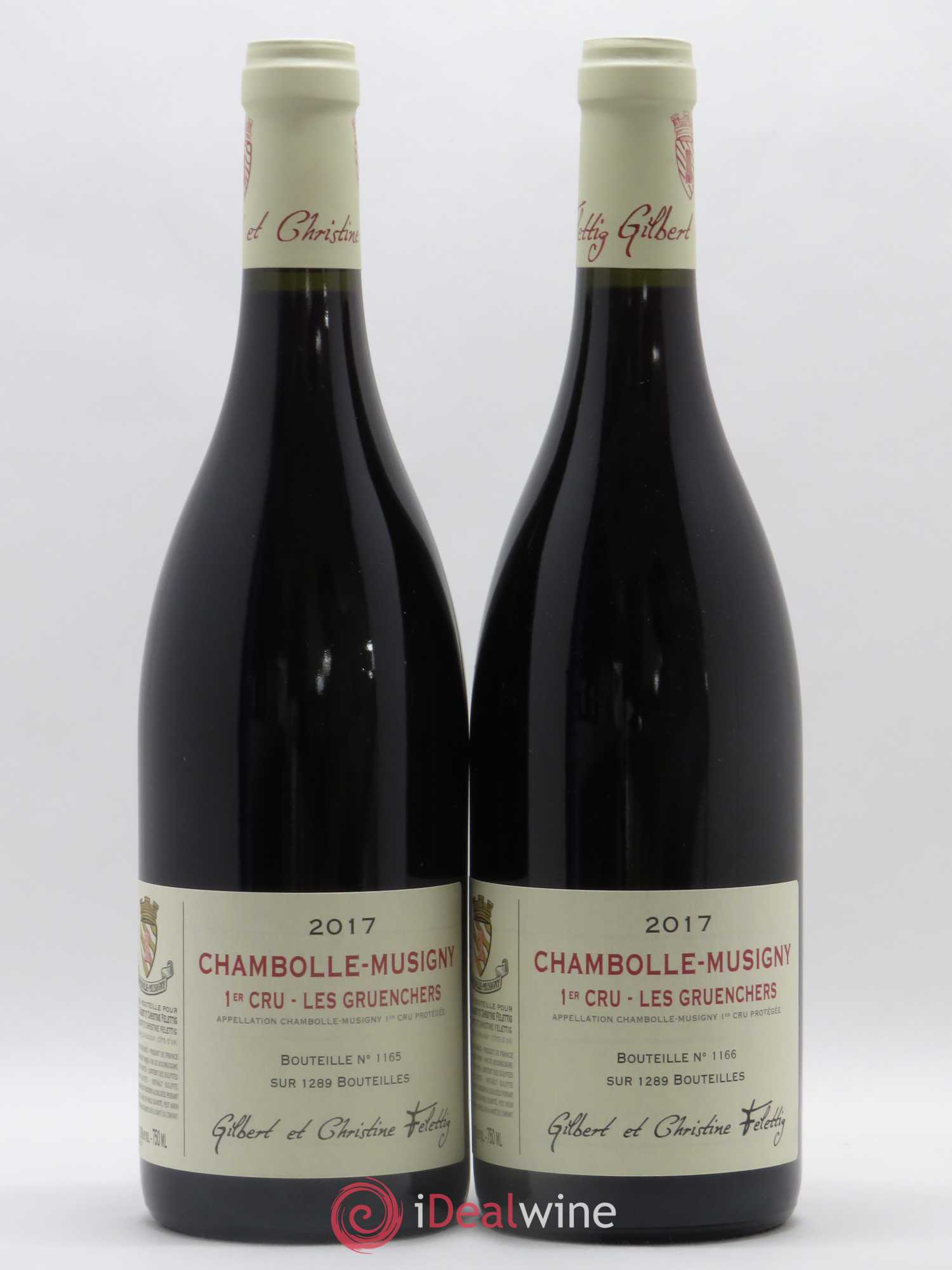 Chambolle-Musigny 1er Cru Les Gruenchers Domaine Felettig 2017 - Posten von 2 Flaschen - 0