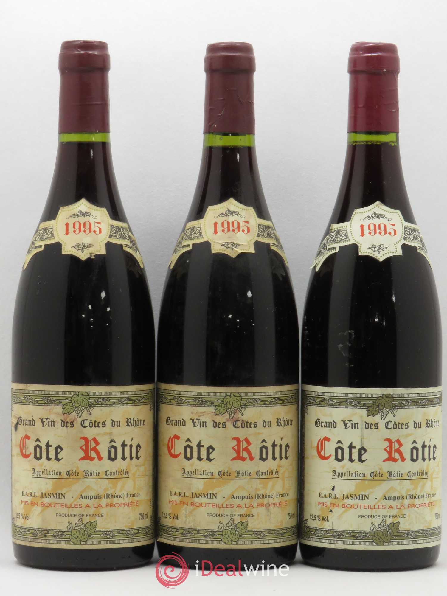 Côte-Rôtie Jasmin (Domaine) 1995 - Lot de 3 bouteilles - 0