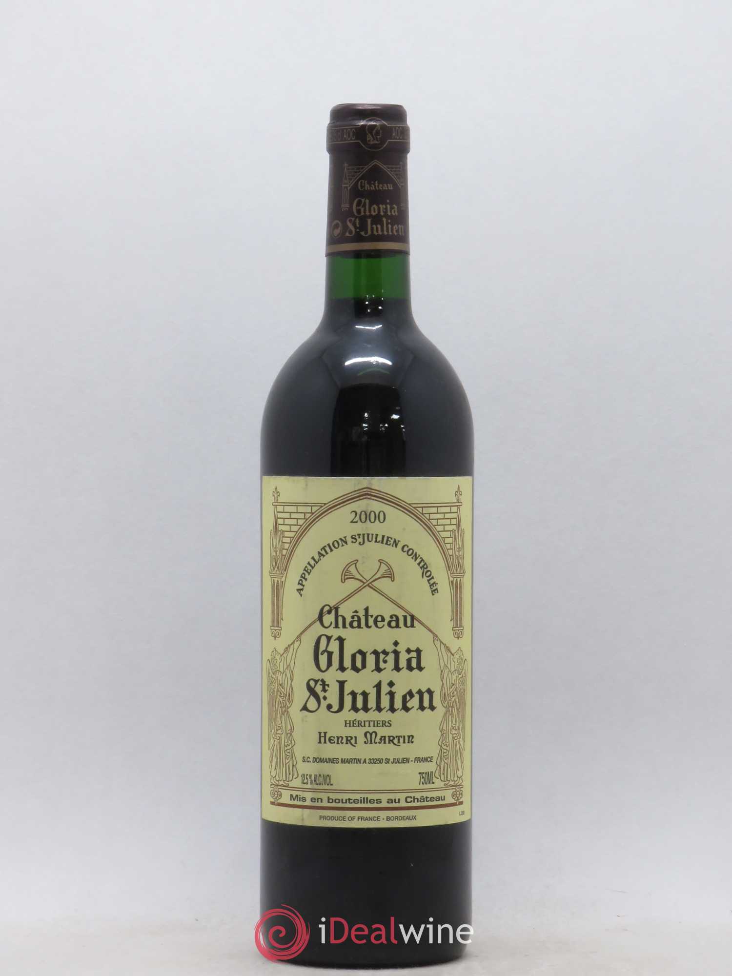 Château Gloria 2000 - Lot de 1 bouteille - 0