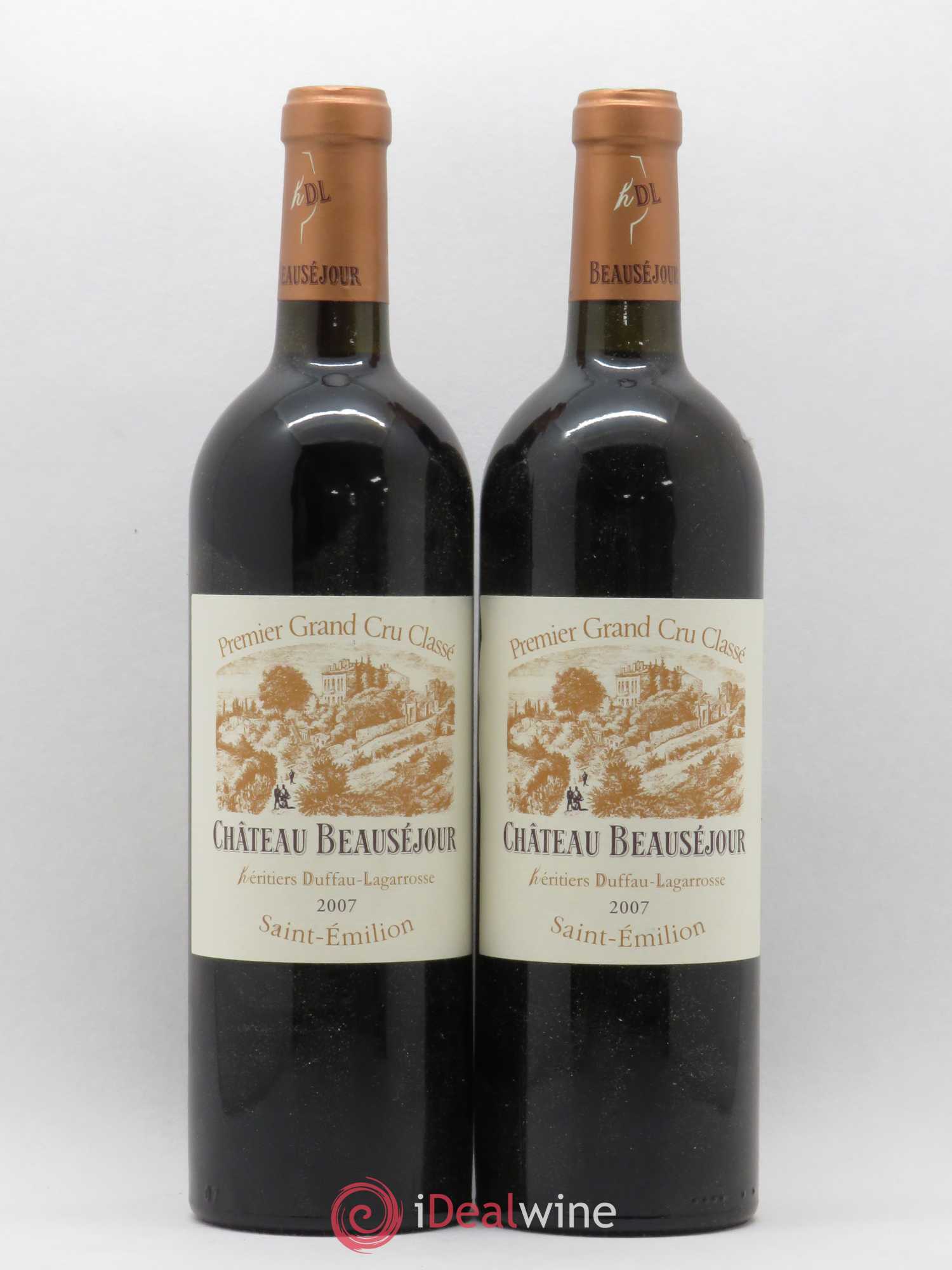 Château Beauséjour (Duffau-Lagarrosse) 1er Grand Cru Classé B 2007 - Lot de 2 bouteilles - 0