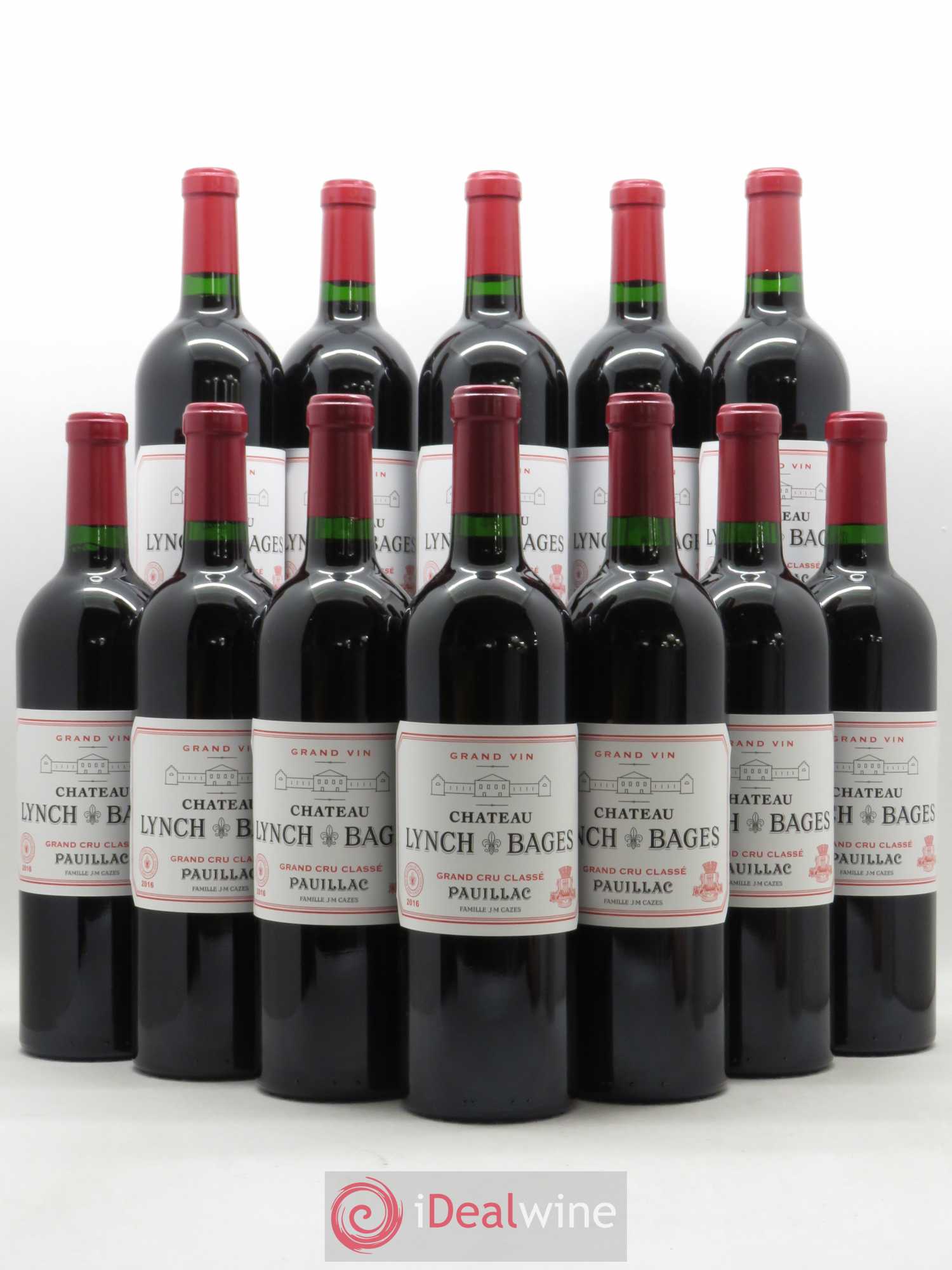 Château Lynch Bages 5ème Grand Cru Classé 2016 - Lot de 12 bouteilles - 0