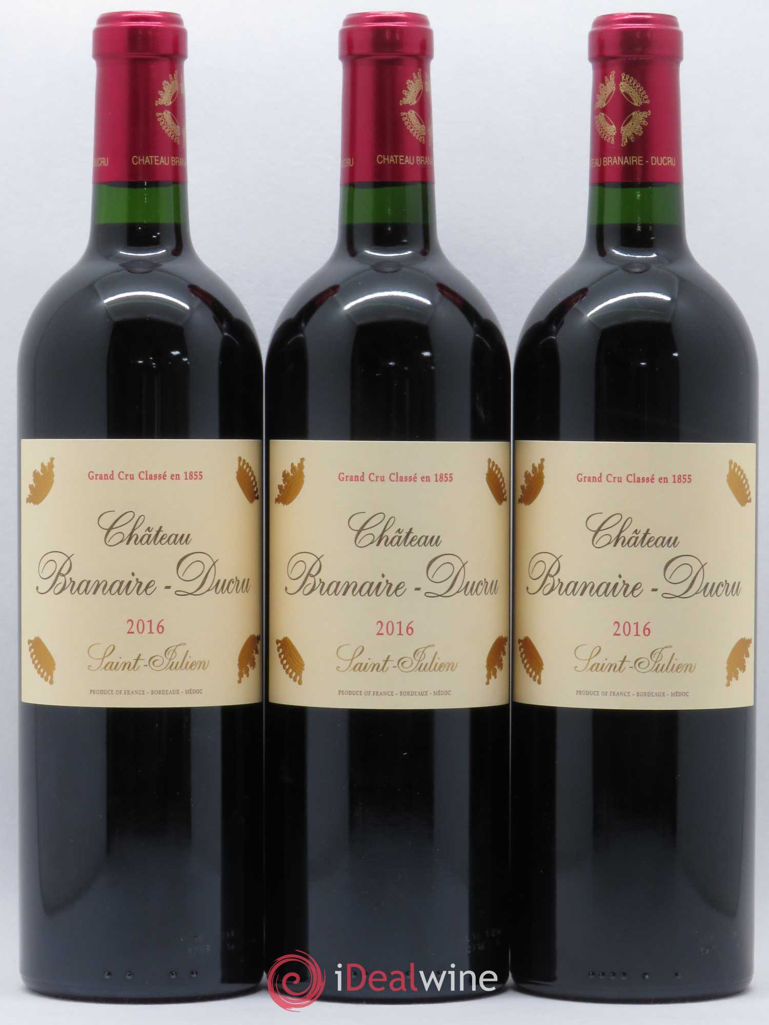 Château Branaire Ducru 4ème Grand Cru Classé 2016 - Lot de 12 bouteilles - 1