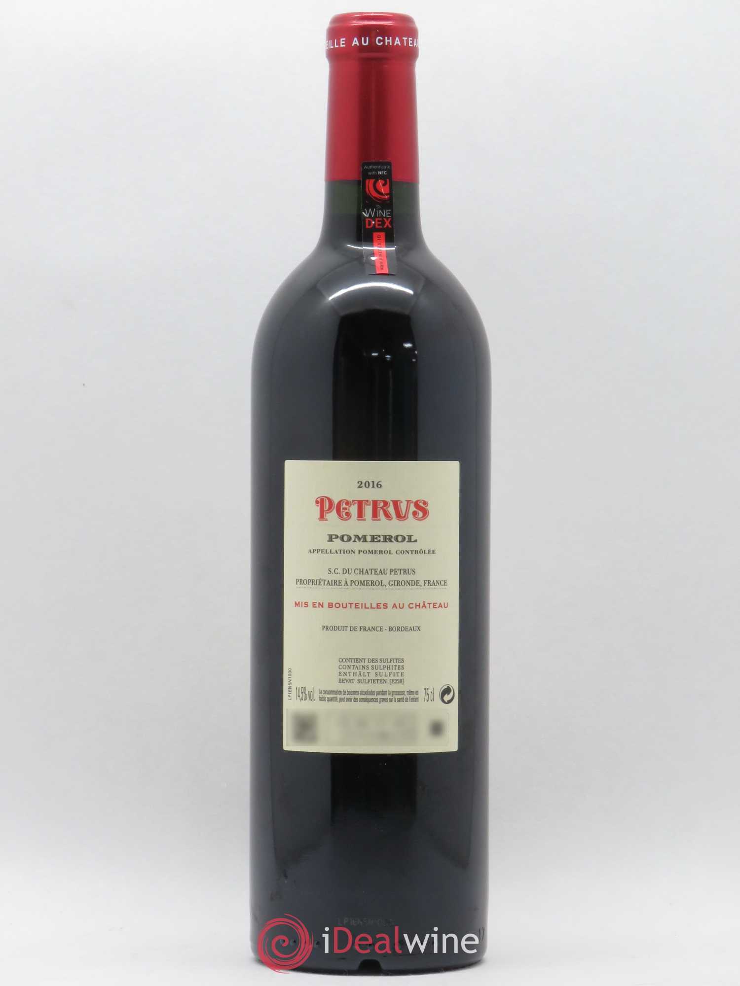 Petrus 2016 - Lot de 1 bouteille - 1