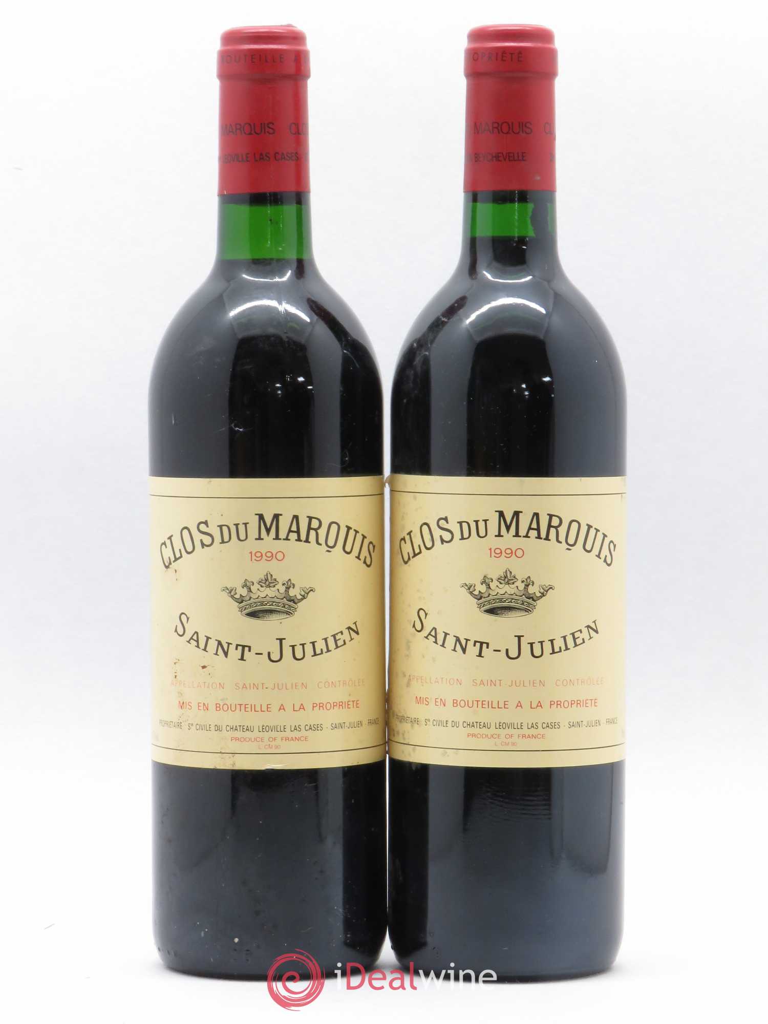 Clos du Marquis 1990 - Lot de 2 bouteilles - 0