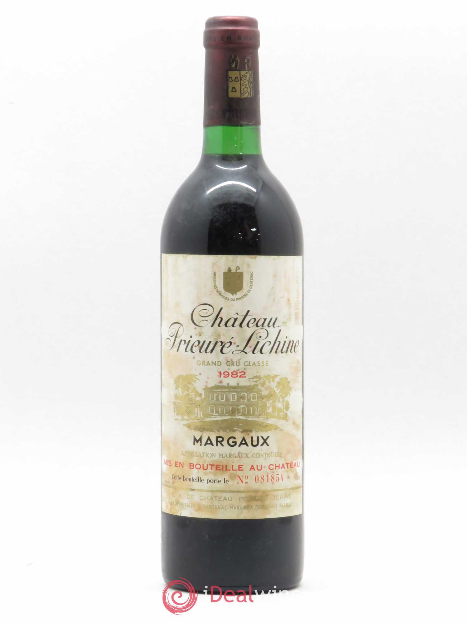 Château Prieuré Lichine 4ème Grand Cru Classé 1982 - Lot de 1 bouteille - 0