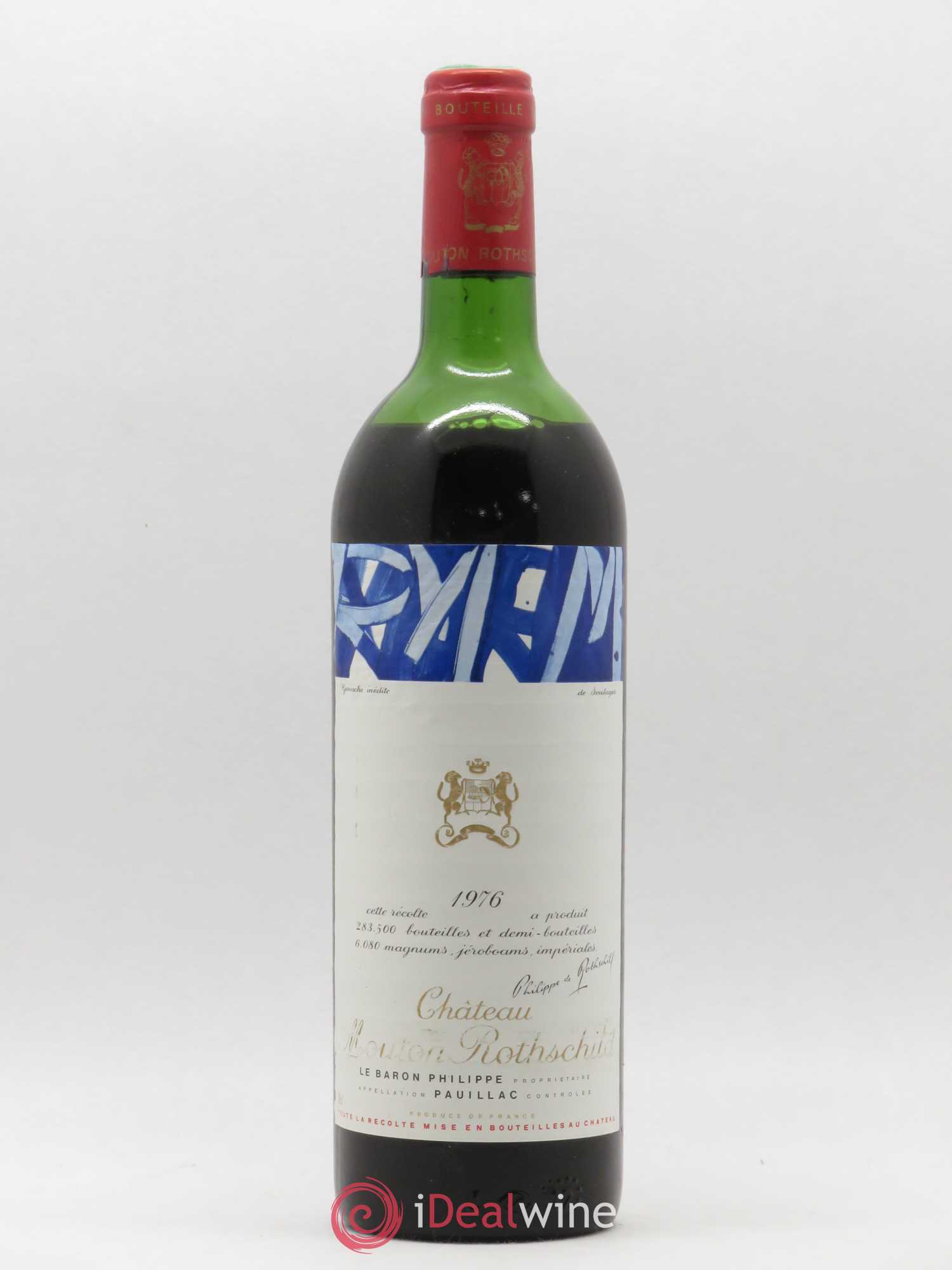 Château Mouton Rothschild 1er Grand Cru Classé 1976 - Posten von 1 Flasche - 0