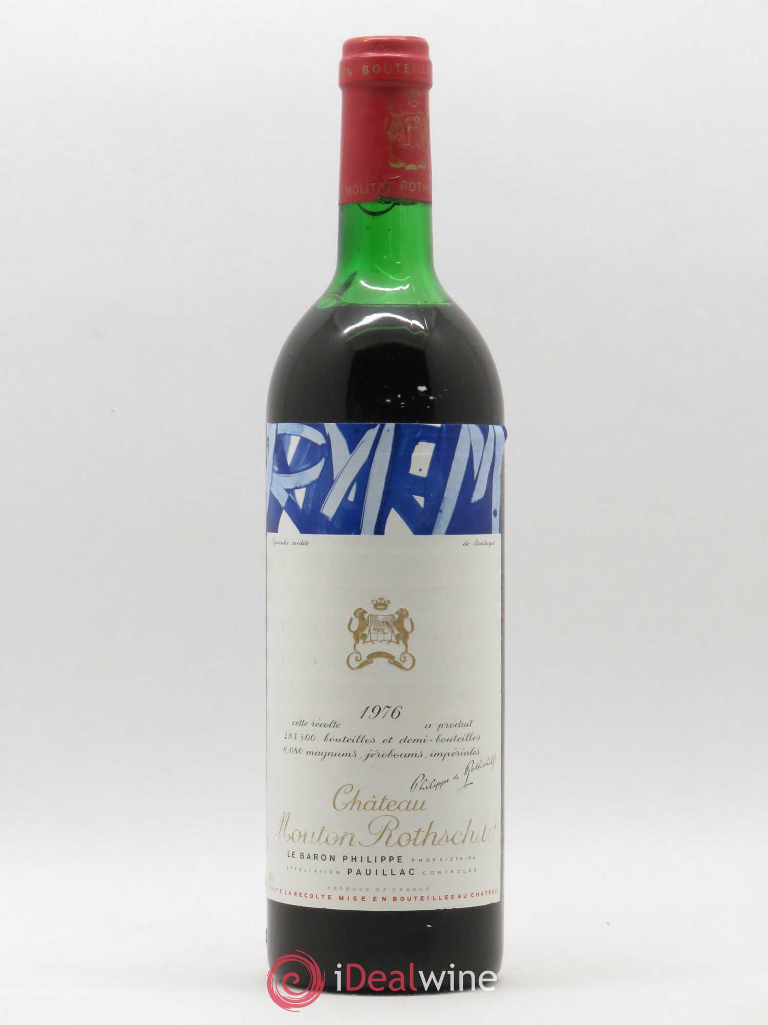 Château Mouton Rothschild 1er Grand Cru Classé 1976 - Lot de 1 bouteille - 0