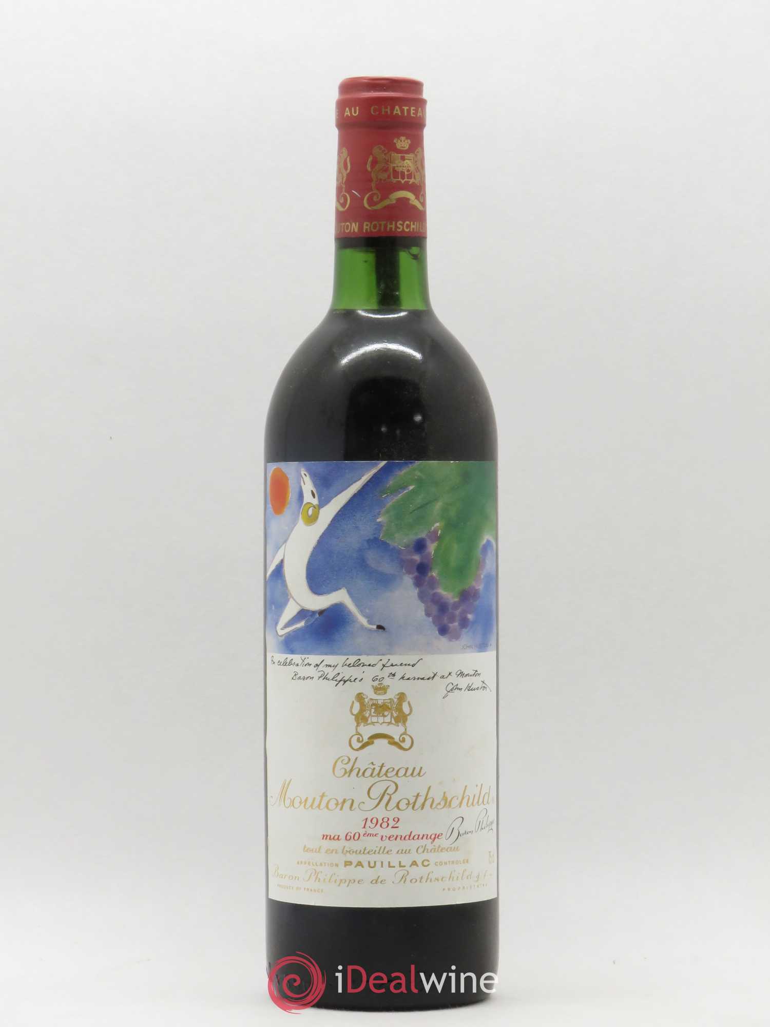Château Mouton Rothschild 1er Grand Cru Classé 1982 - Lot de 1 bouteille - 0