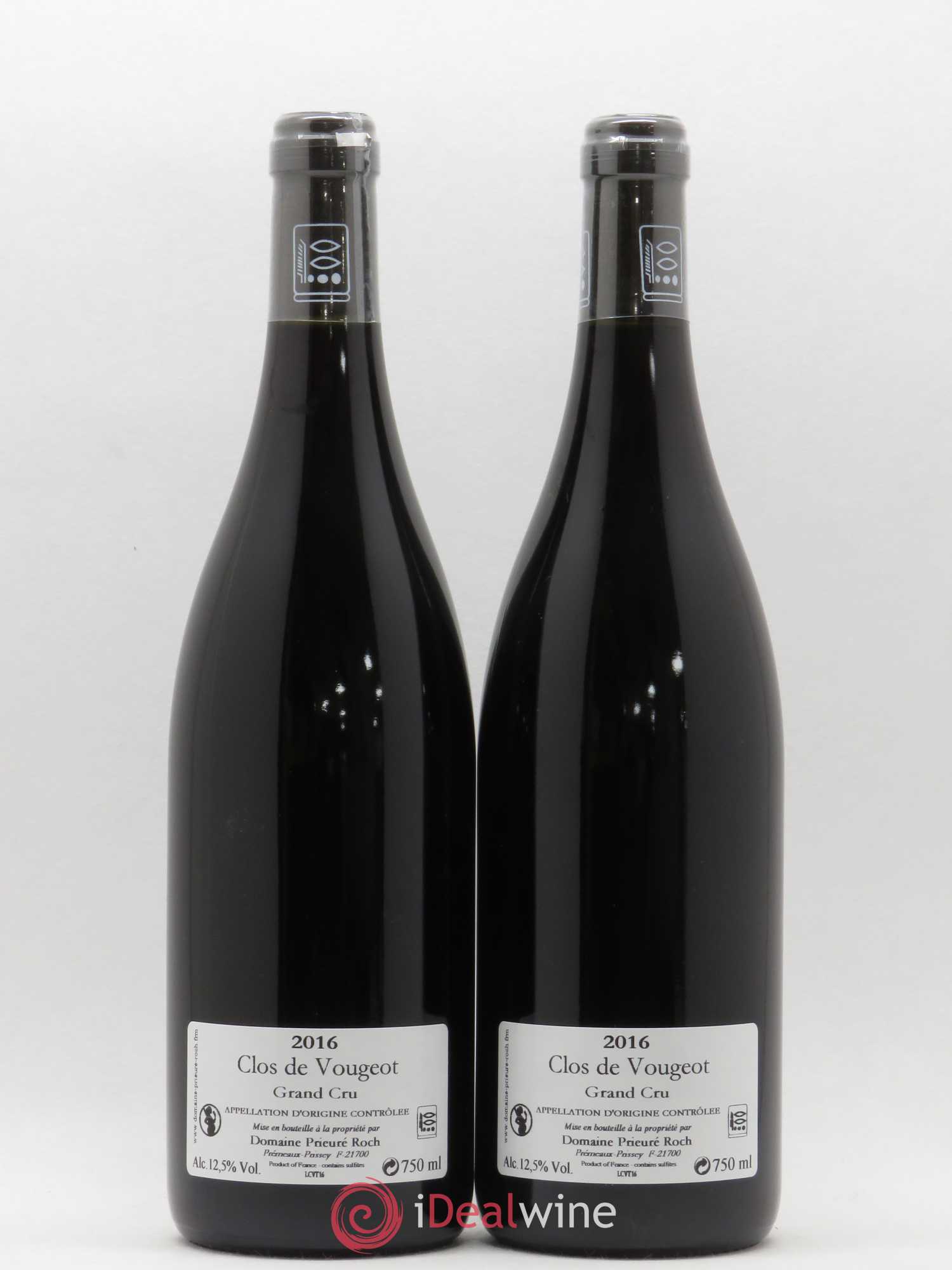 Clos de Vougeot Grand Cru Prieuré Roch 2016 - Lot de 2 bouteilles - 1