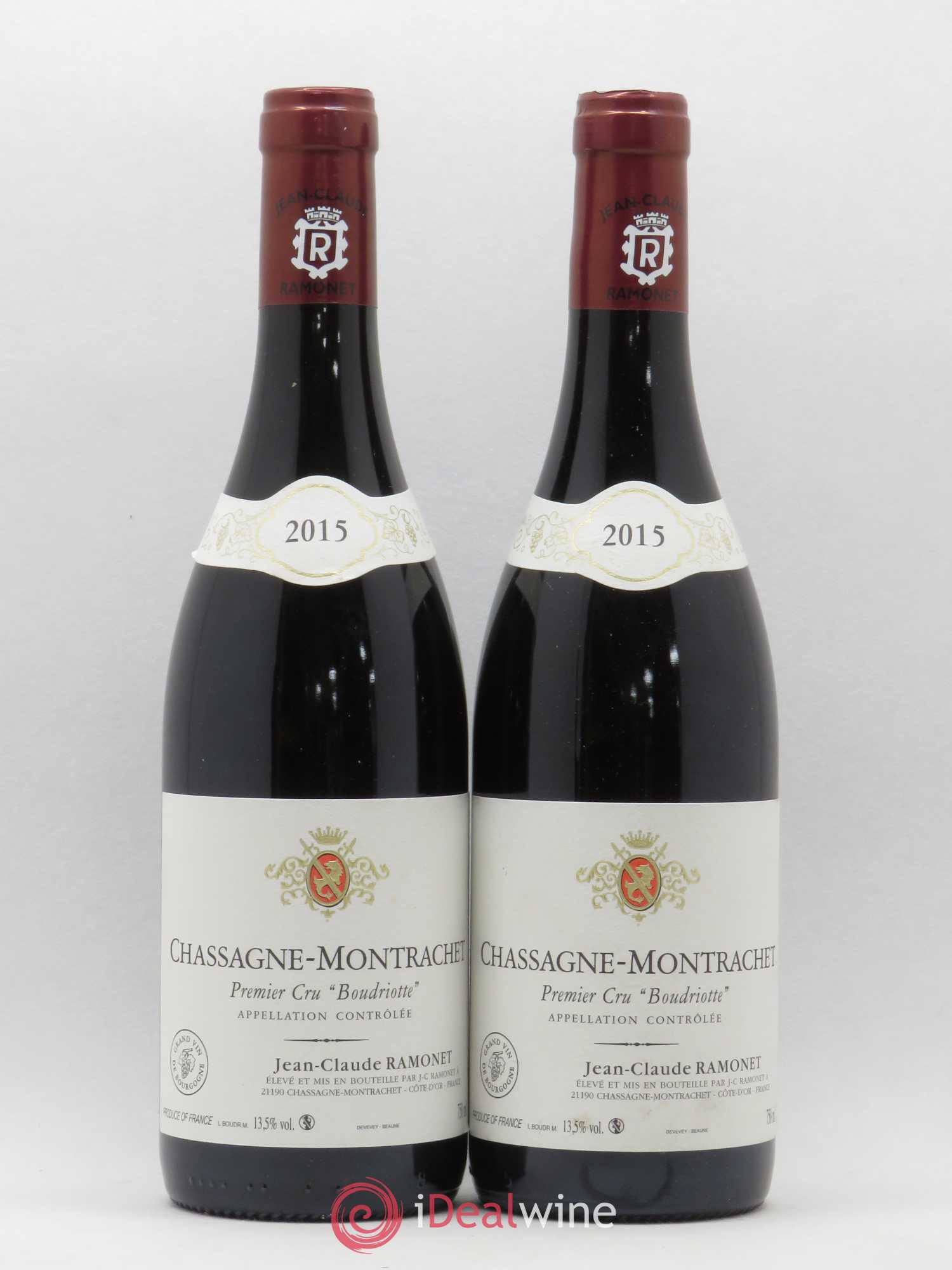 Chassagne-Montrachet 1er Cru Boudriotte Ramonet (Domaine) 2015 - Lot de 2 bouteilles - 0