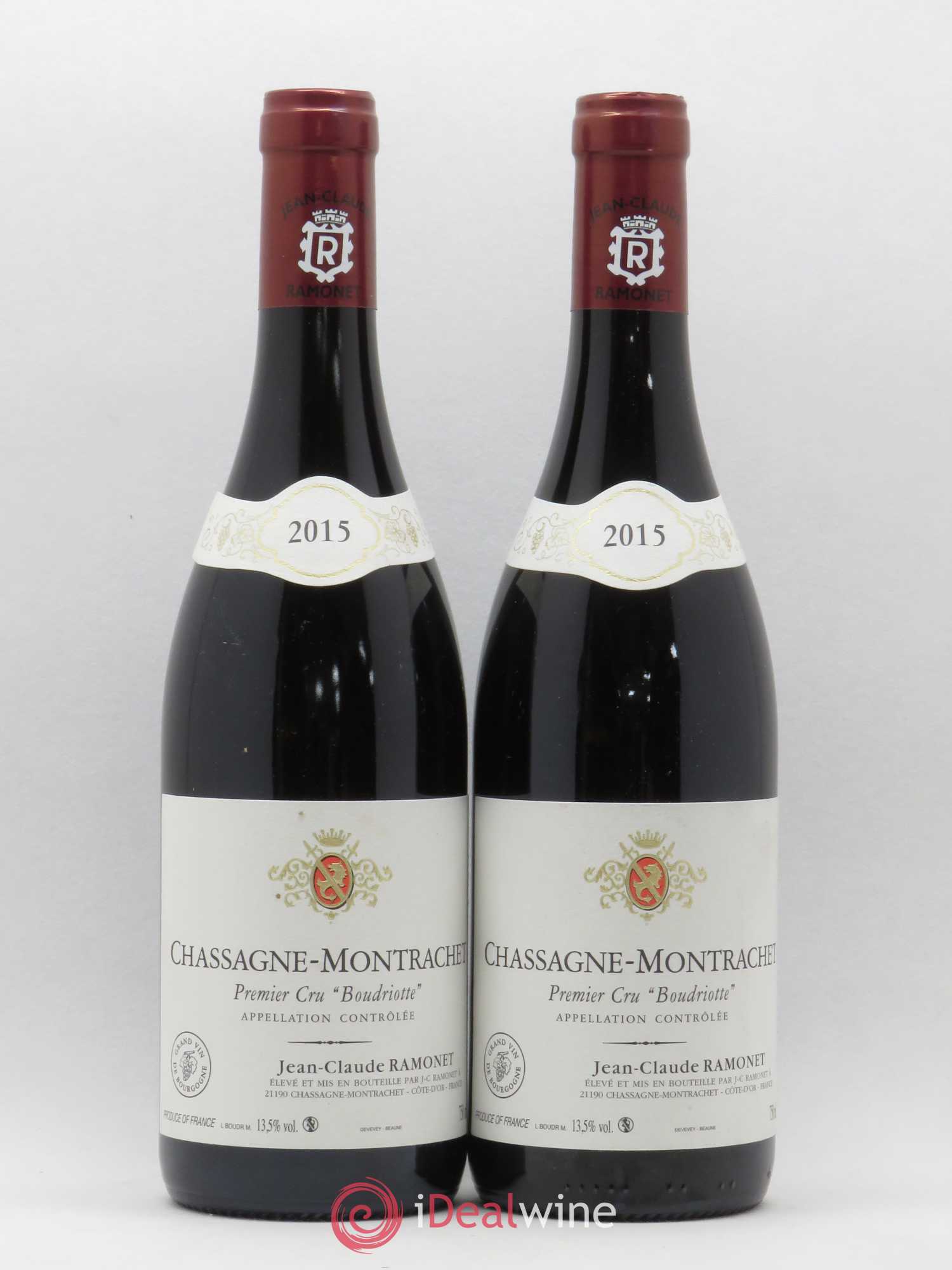 Chassagne-Montrachet 1er Cru Boudriotte Ramonet (Domaine) 2015 - Lot de 2 bouteilles - 0