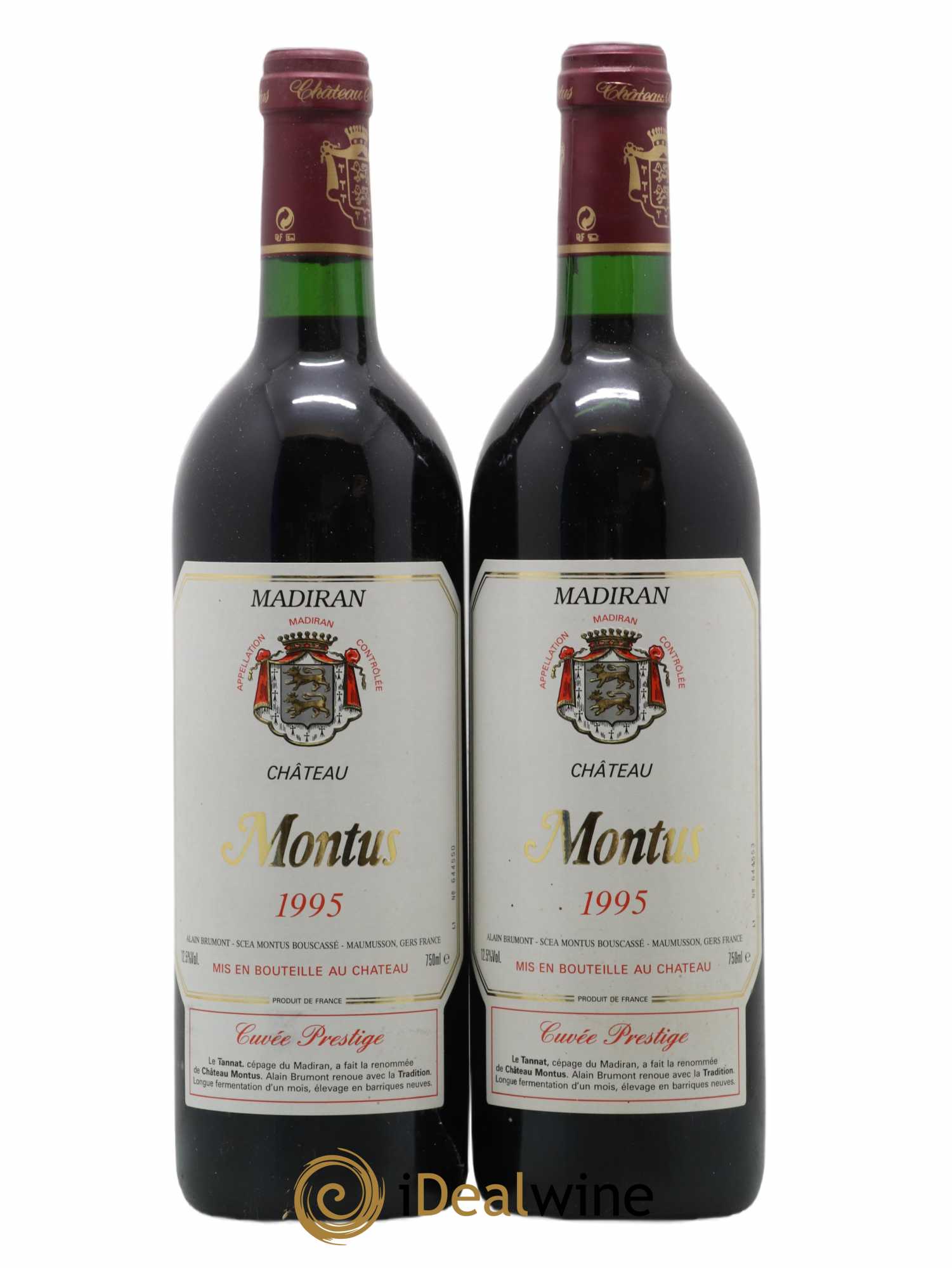 Madiran Château Montus-Prestige Alain Brumont 1995 - Lot de 2 bouteilles - 0