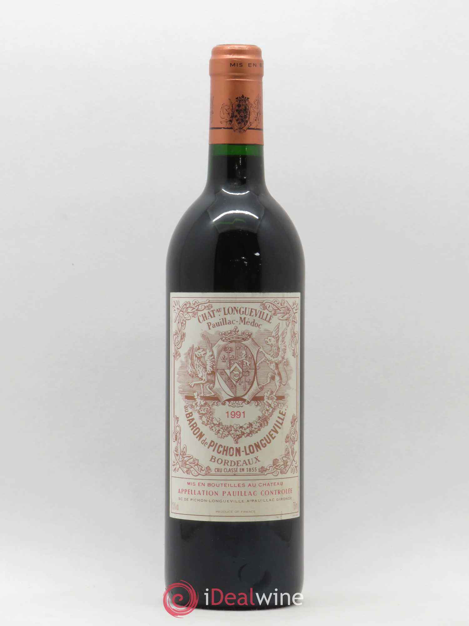 Pichon Longueville Baron 2ème Grand Cru Classé 1991 - Lot de 1 bouteille - 0