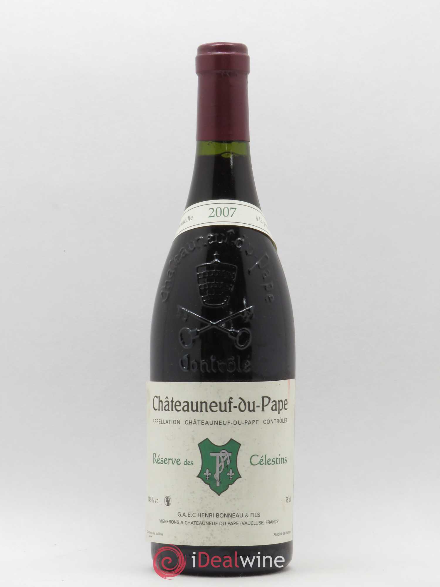 Châteauneuf-du-Pape Réserve des Célestins Henri Bonneau & Fils 2007 - Lot de 1 bouteille - 0