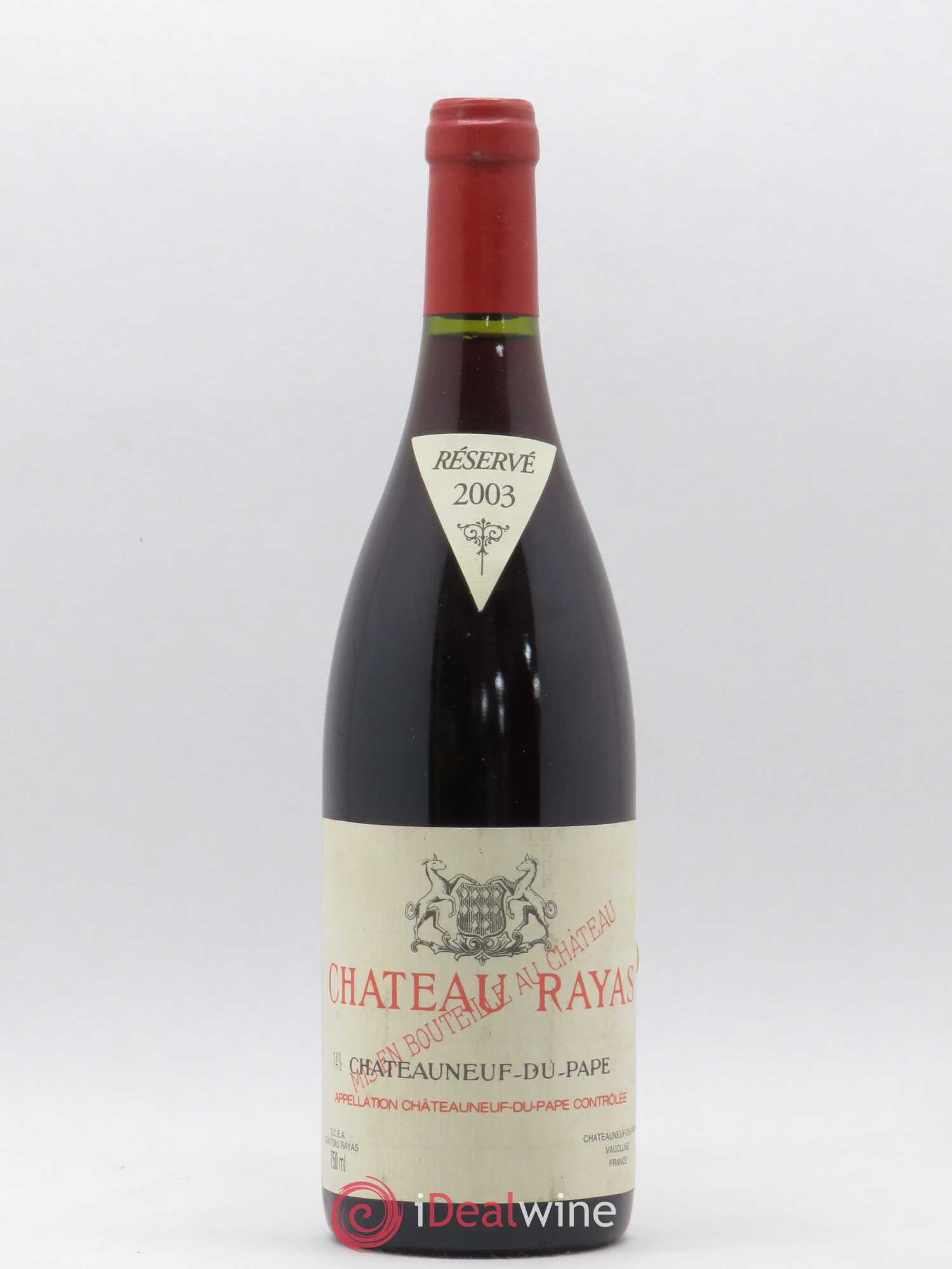 Châteauneuf-du-Pape Château Rayas Emmanuel Reynaud 2003 - Lot de 1 bouteille - 0