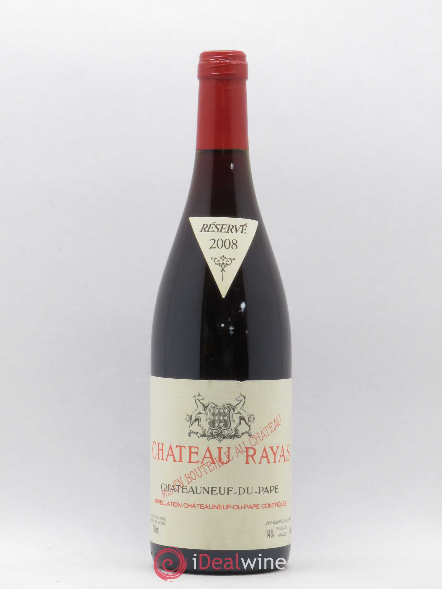 Châteauneuf-du-Pape Château Rayas Emmanuel Reynaud 2008 - Lot de 1 bouteille - 0