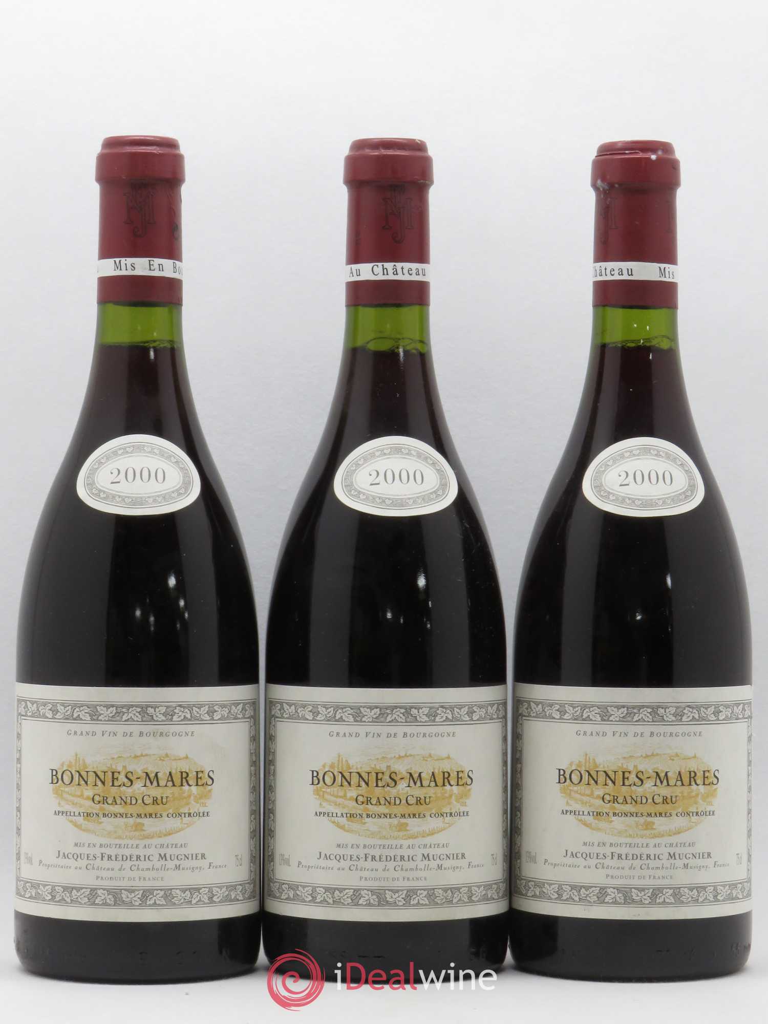 Bonnes-Mares Grand Cru Jacques-Frédéric Mugnier 2000 - Lot de 3 bouteilles - 0