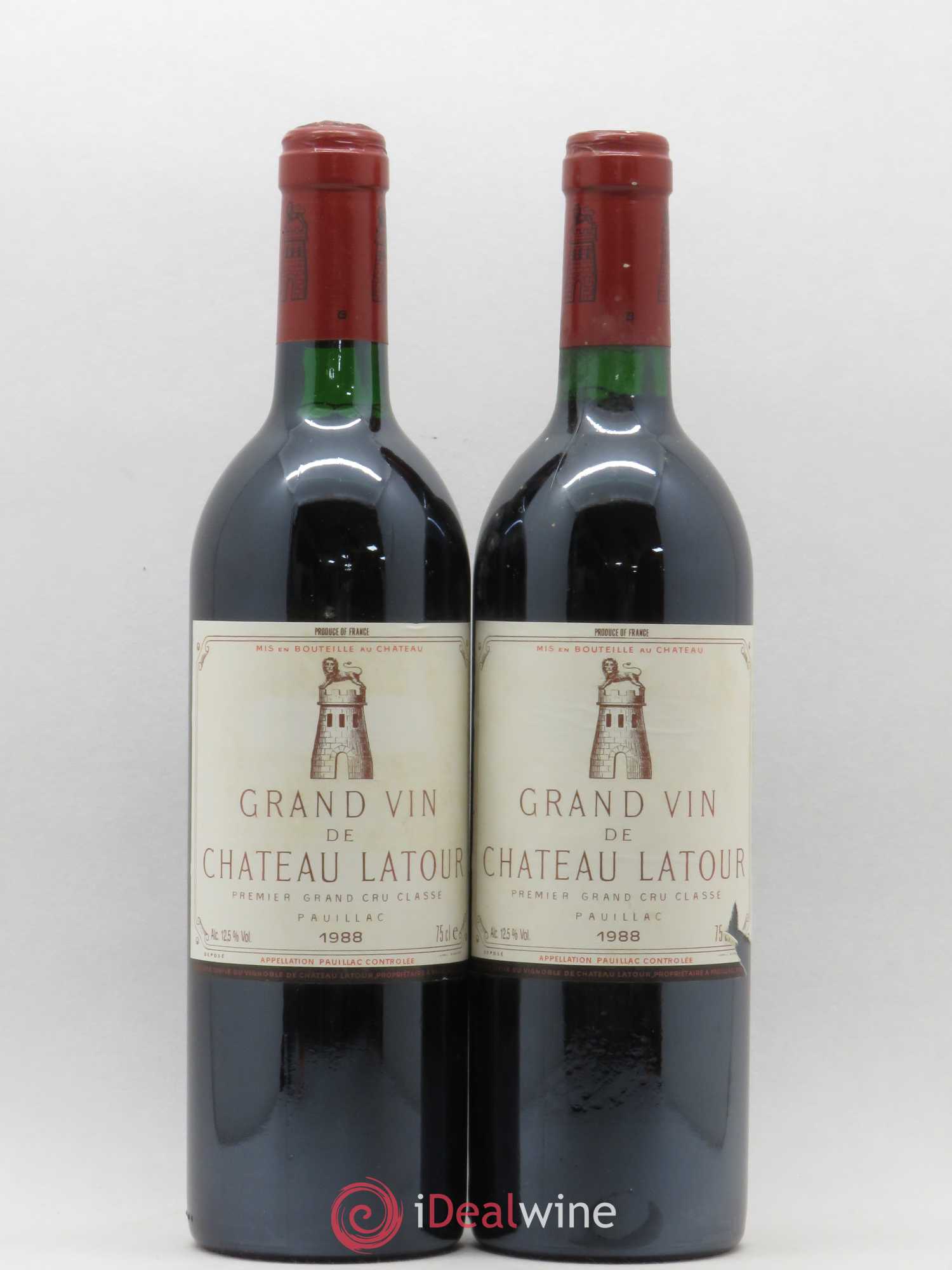 Château Latour 1er Grand Cru Classé 1988 - Lot de 2 bouteilles - 0