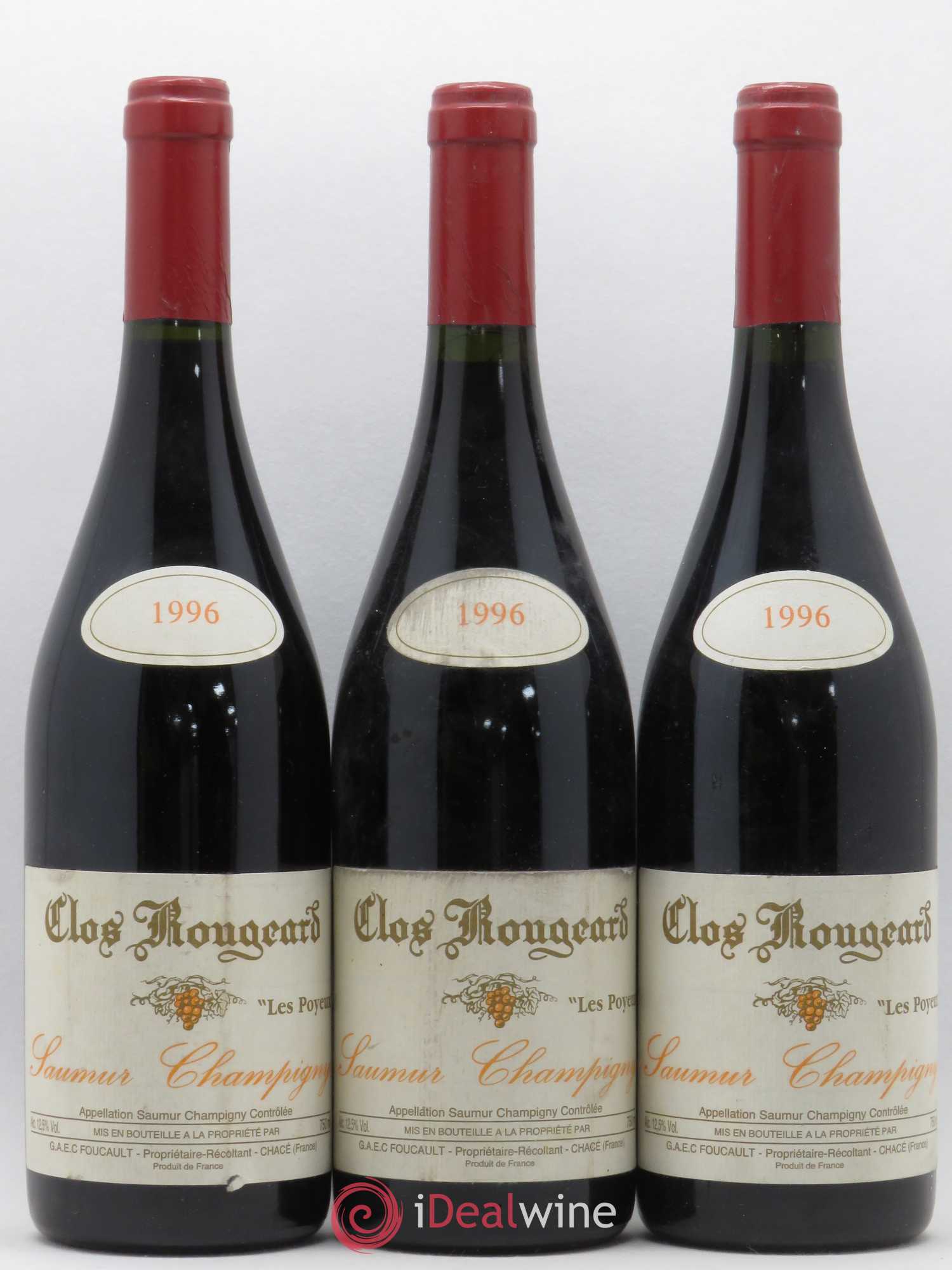 Saumur-Champigny Les Poyeux Clos Rougeard 1996 - Lot de 3 bouteilles - 0