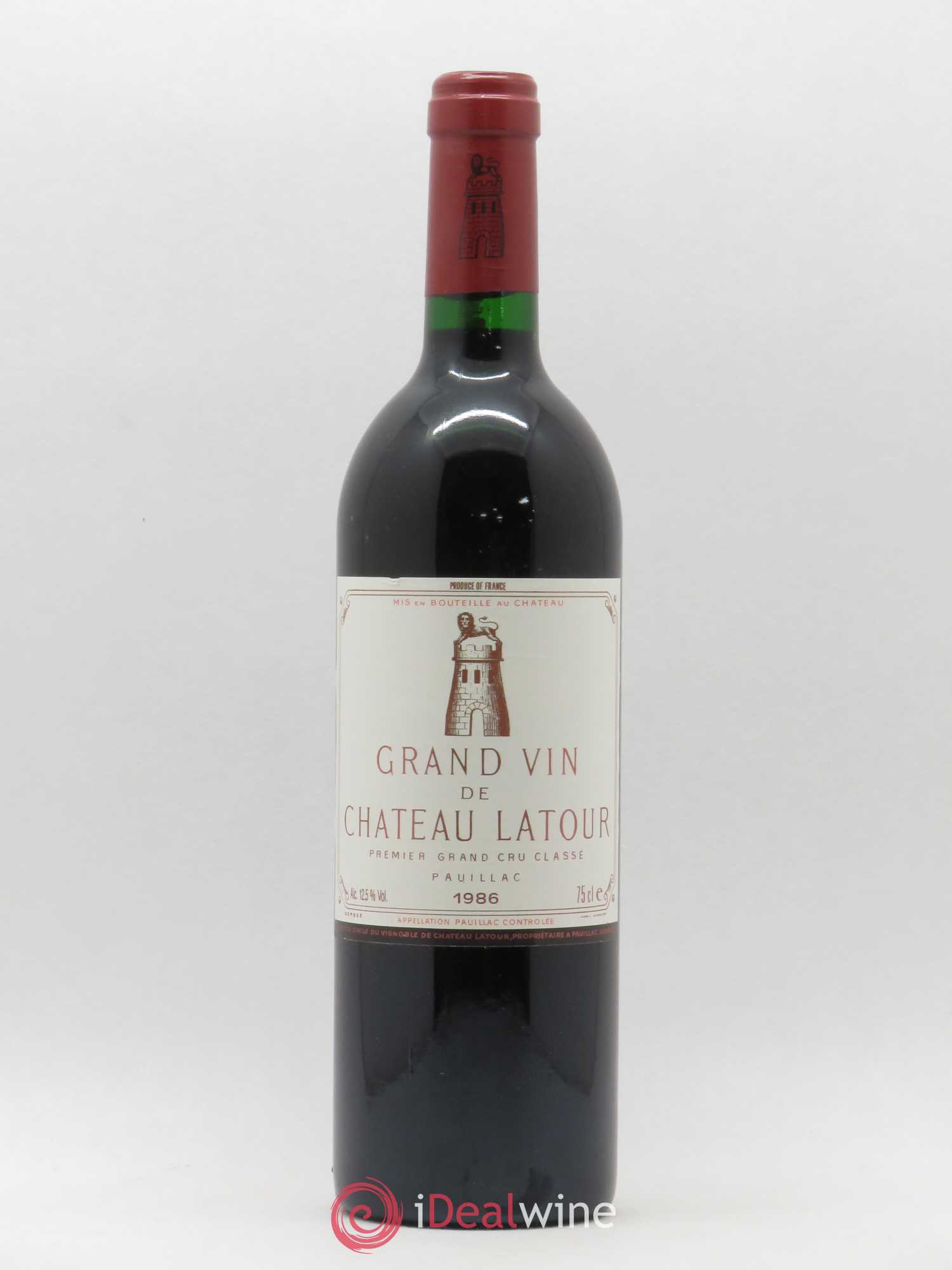 Château Latour 1er Grand Cru Classé 1986 - Lot de 1 bouteille - 0