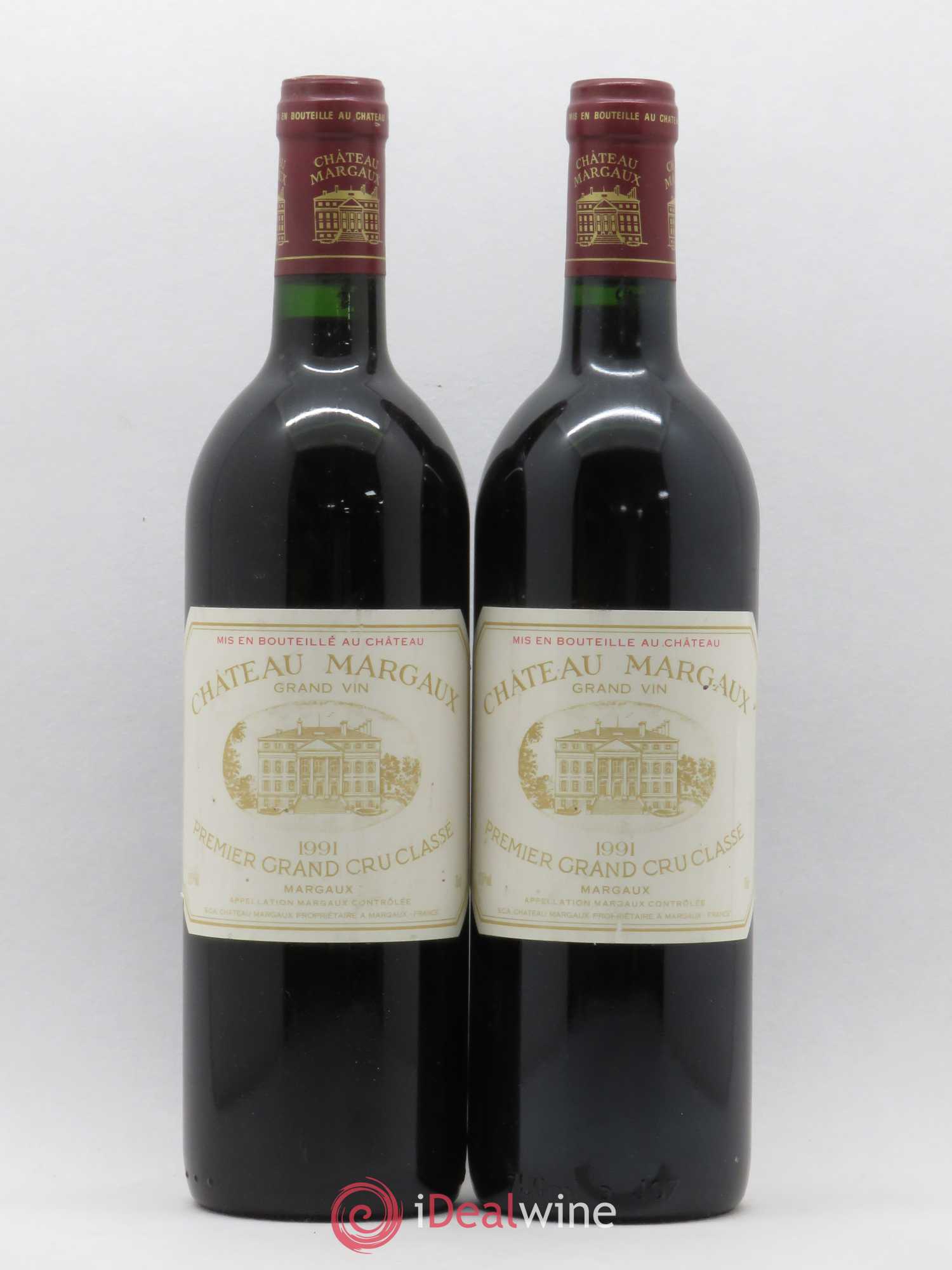 Château Margaux 1er Grand Cru Classé 1991 - Lot de 2 bouteilles - 0
