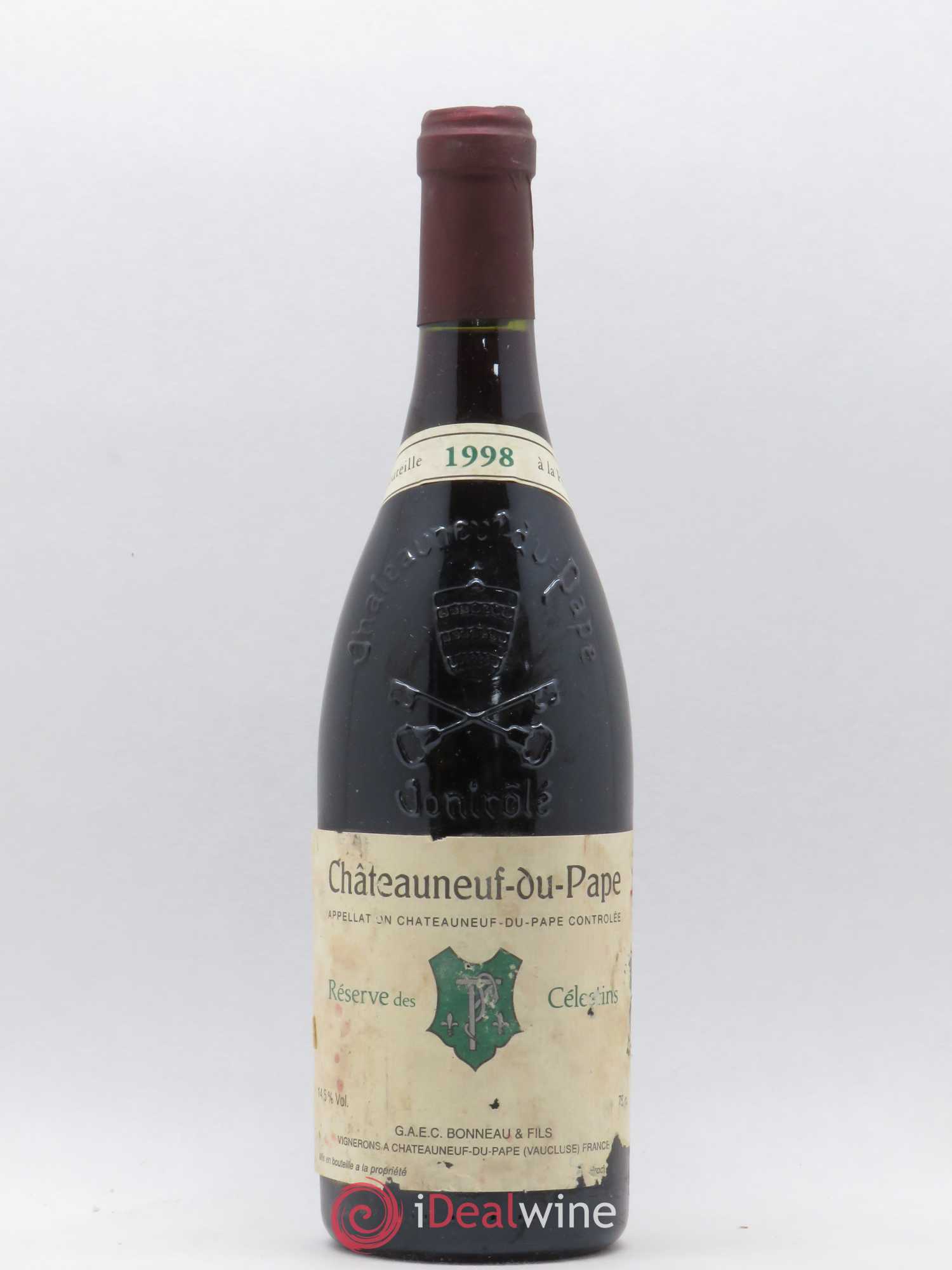 Châteauneuf-du-Pape Réserve des Célestins Henri Bonneau & Fils 1998 - Lot de 1 bouteille - 0