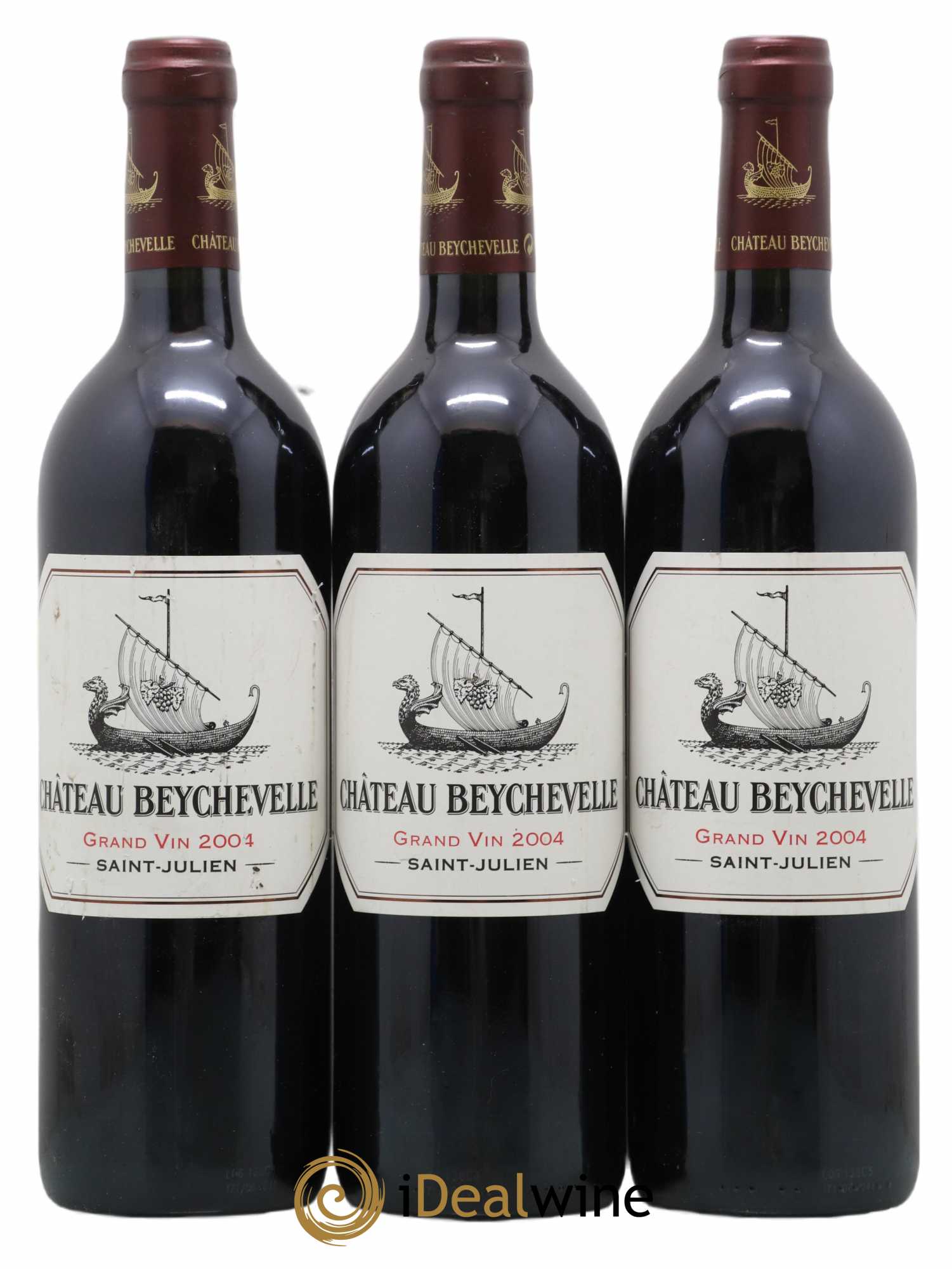 Château Beychevelle 4ème Grand Cru Classé 2004 - Lot de 3 bouteilles - 0