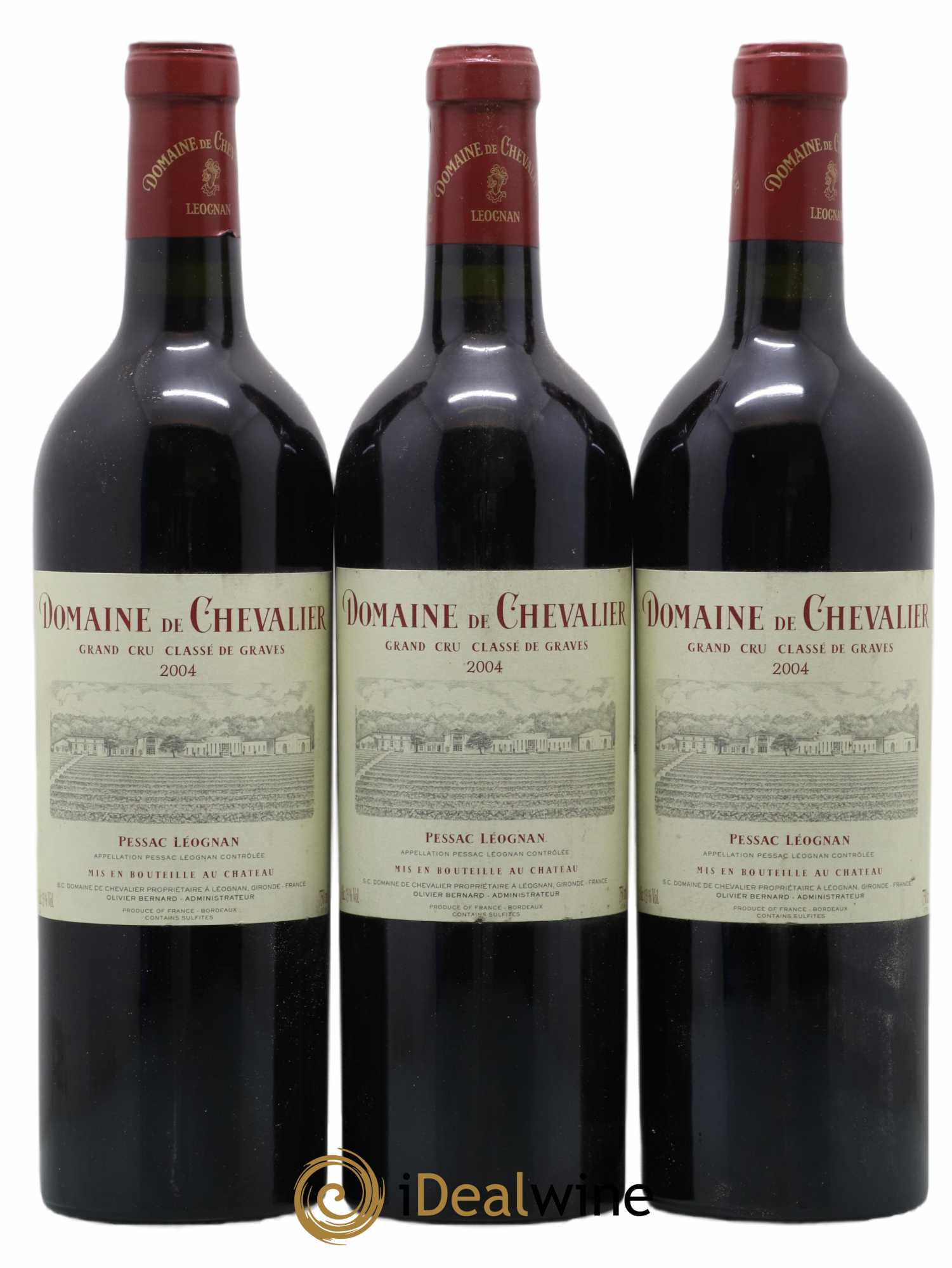 Domaine de Chevalier Cru Classé de Graves 2004 - Lot de 3 bouteilles - 0