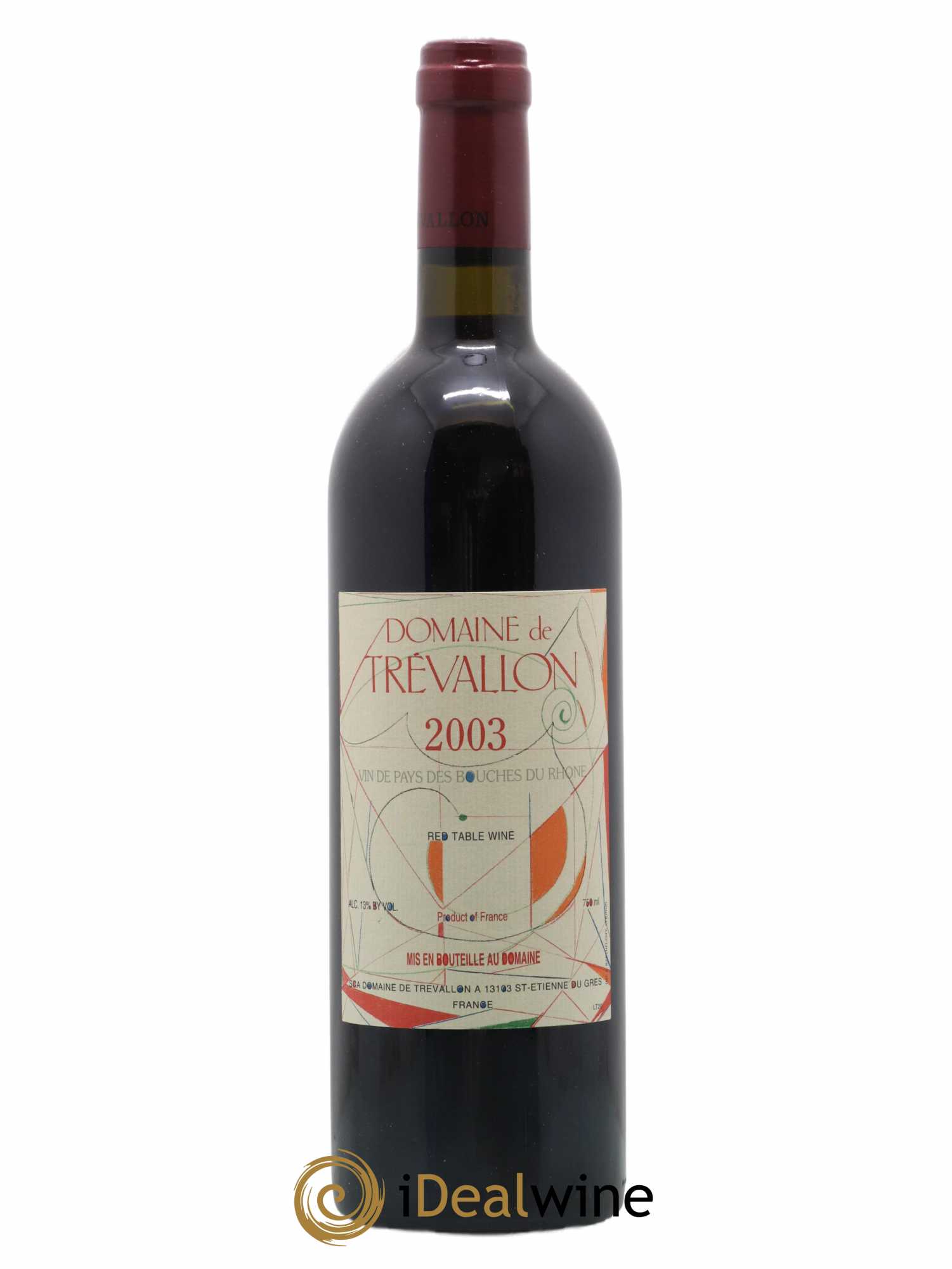 VDP Bouches du Rhône Trévallon (Domaine de) Eloi Dürrbach 2003 - Lot de 1 bouteille - 0