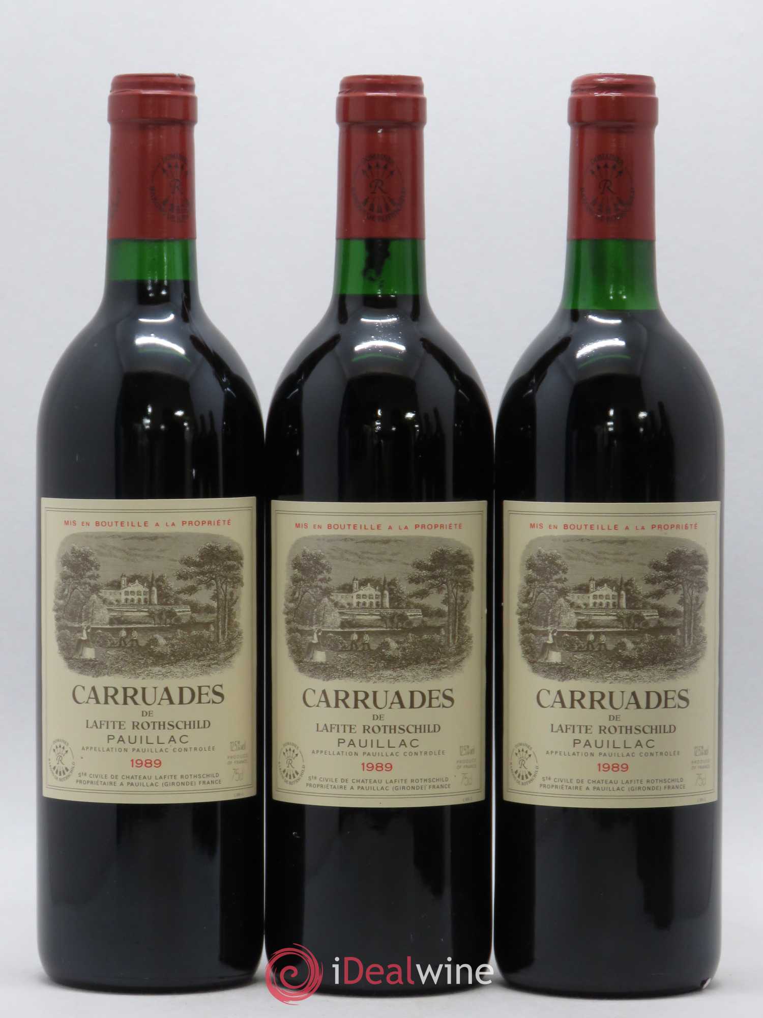 Carruades de Lafite Rothschild Second Vin 1989 - Lot de 6 bouteilles - 2