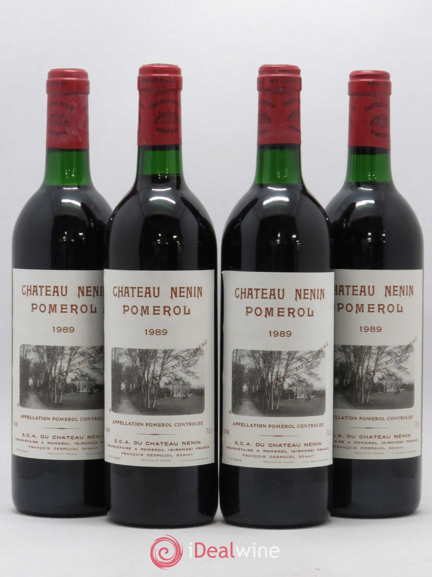 Château Nenin 1989 - Lot de 4 bouteilles - 0