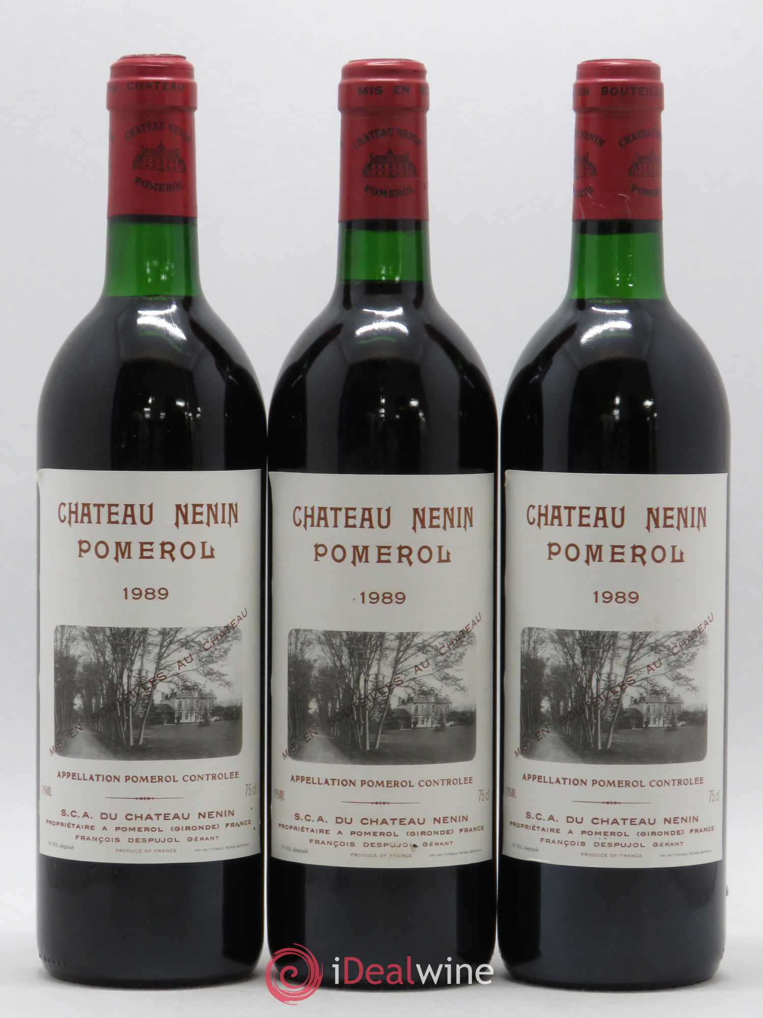 Château Nenin 1989 - Lot de 3 bouteilles - 0