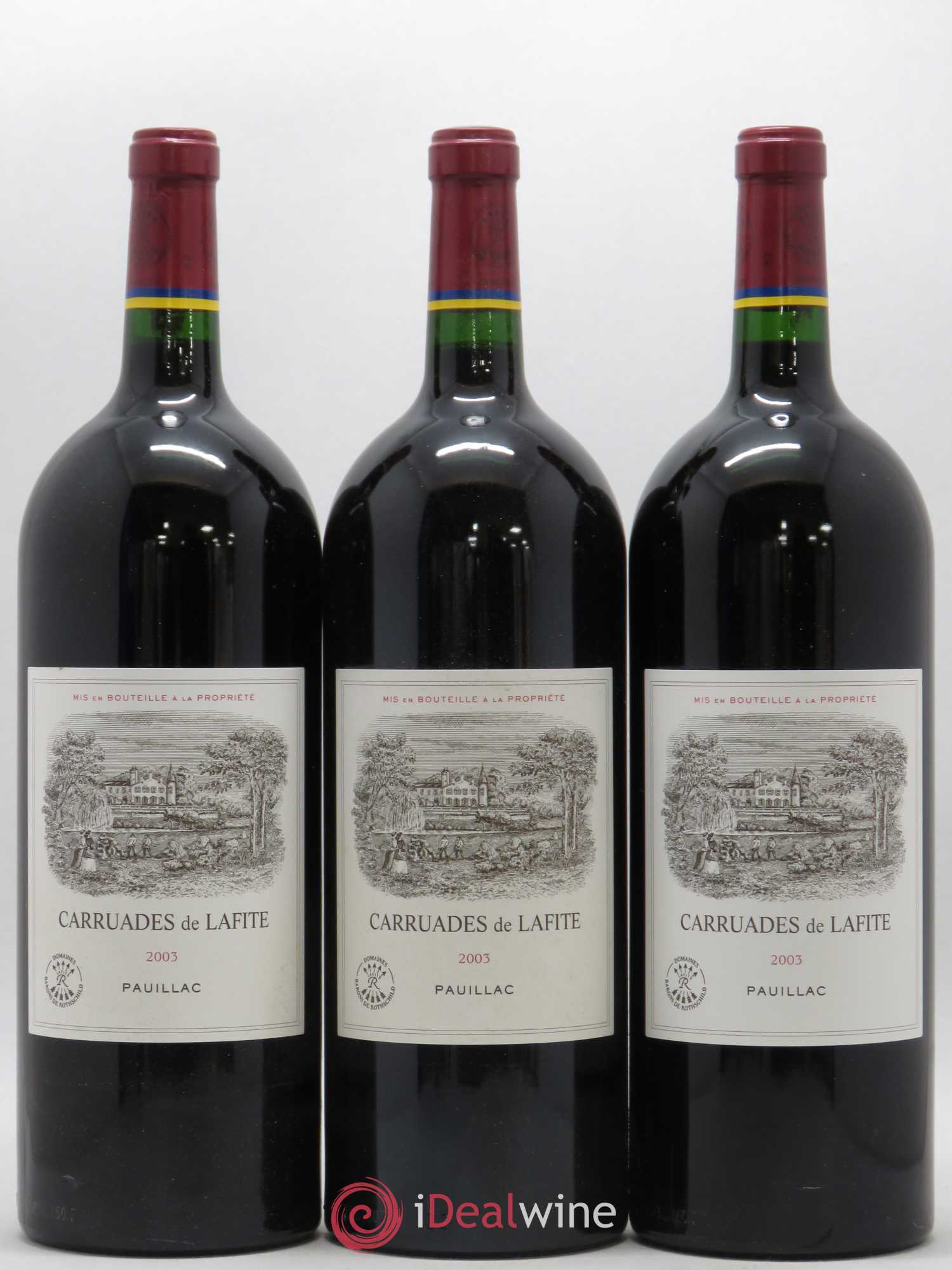 Carruades de Lafite Rothschild Second Vin 2003 - Lot de 6 magnums - 1