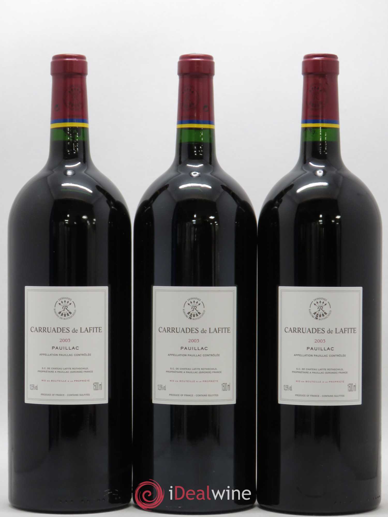 Carruades de Lafite Rothschild Second Vin 2003 - Lot de 6 magnums - 2