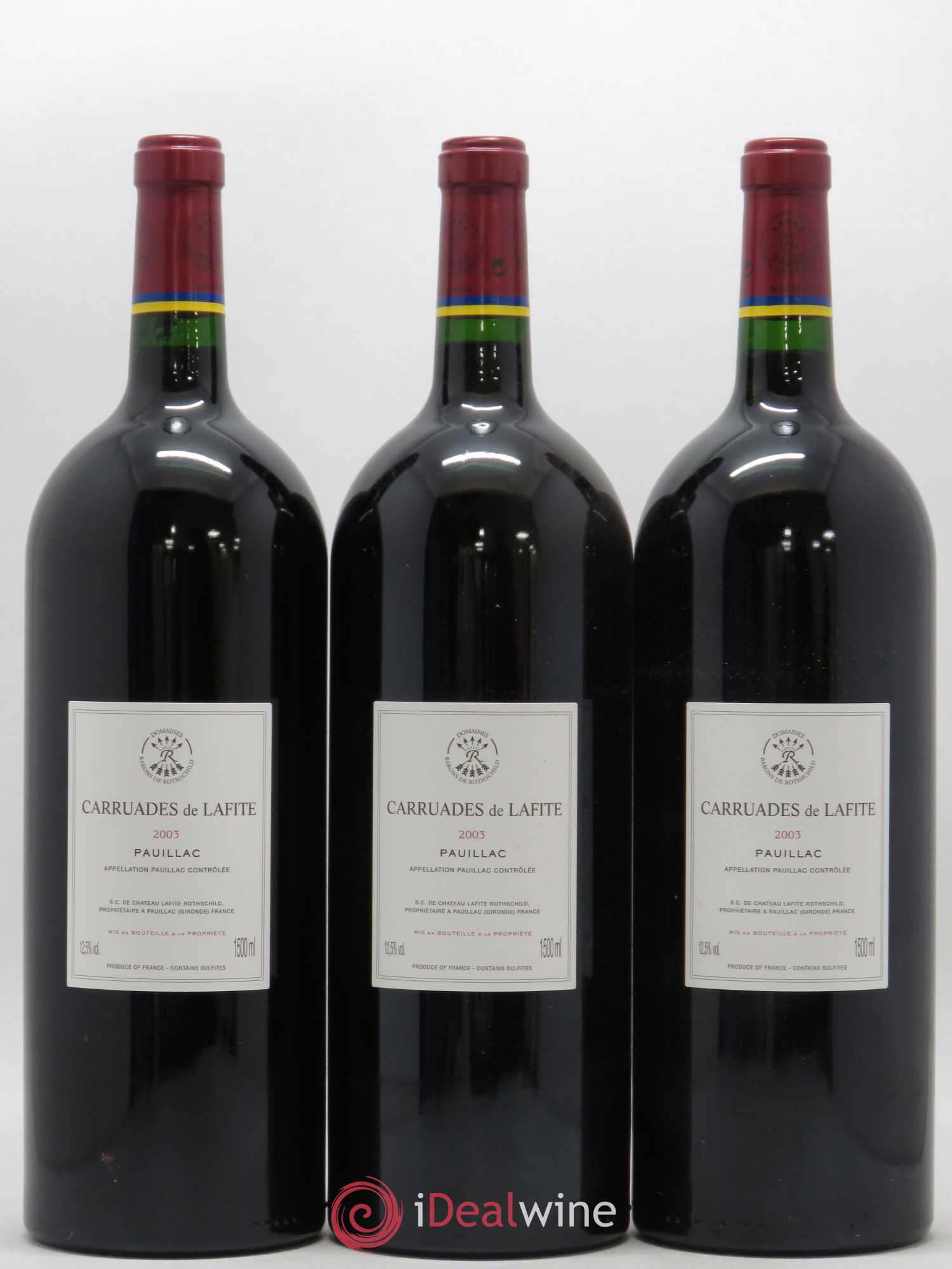 Carruades de Lafite Rothschild Second Vin 2003 - Lot de 6 magnums - 4
