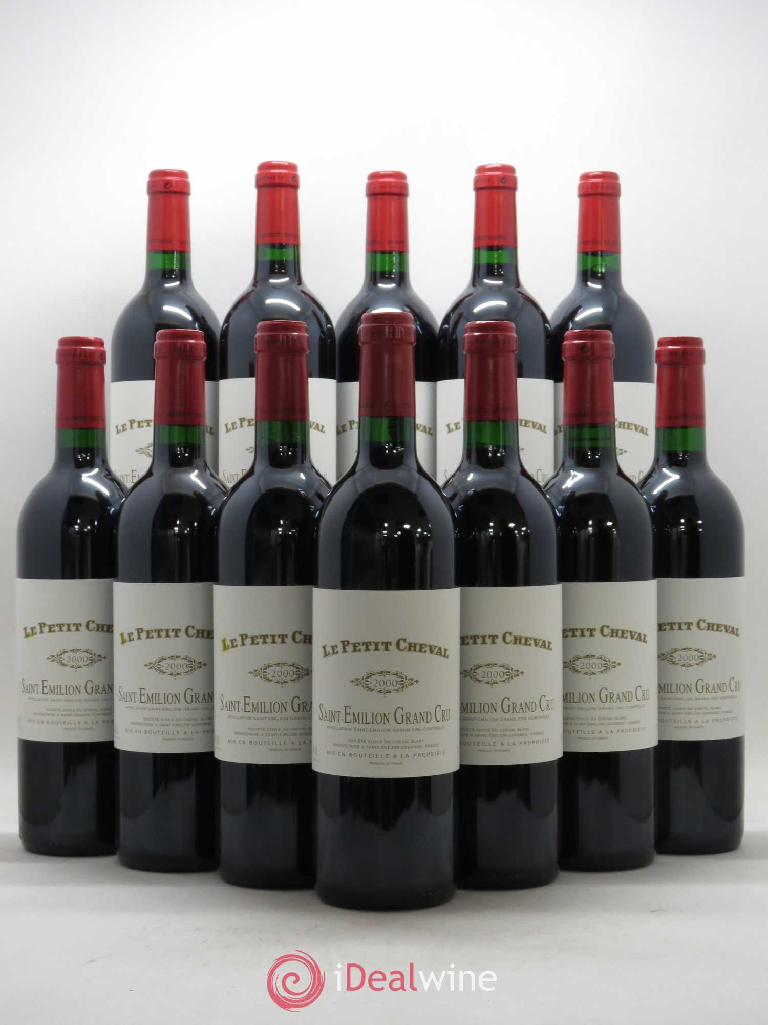 Le Petit Cheval Second Vin 2000 - Lot de 12 bouteilles - 0