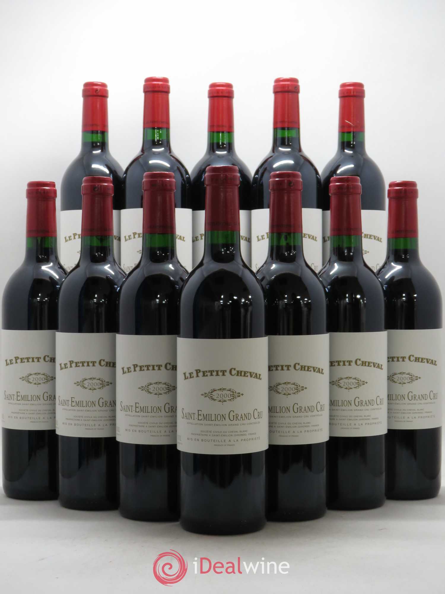 Le Petit Cheval Second Vin 2000 - Lot de 12 bouteilles - 0