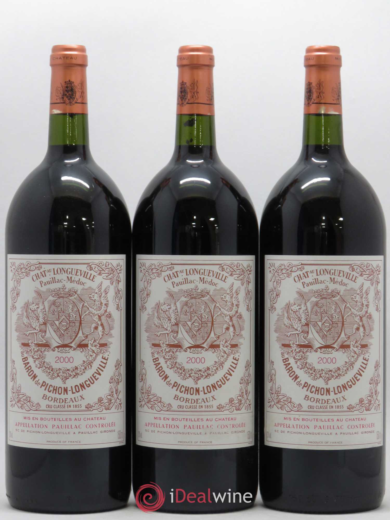 Pichon Longueville Baron 2ème Grand Cru Classé 2000 - Lot de 6 magnums - 2