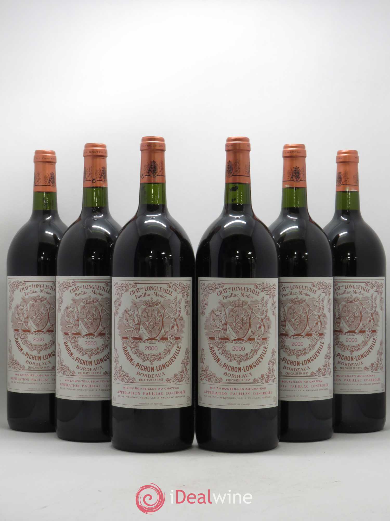 Pichon Longueville Baron 2ème Grand Cru Classé 2000 - Lot de 6 magnums - 0