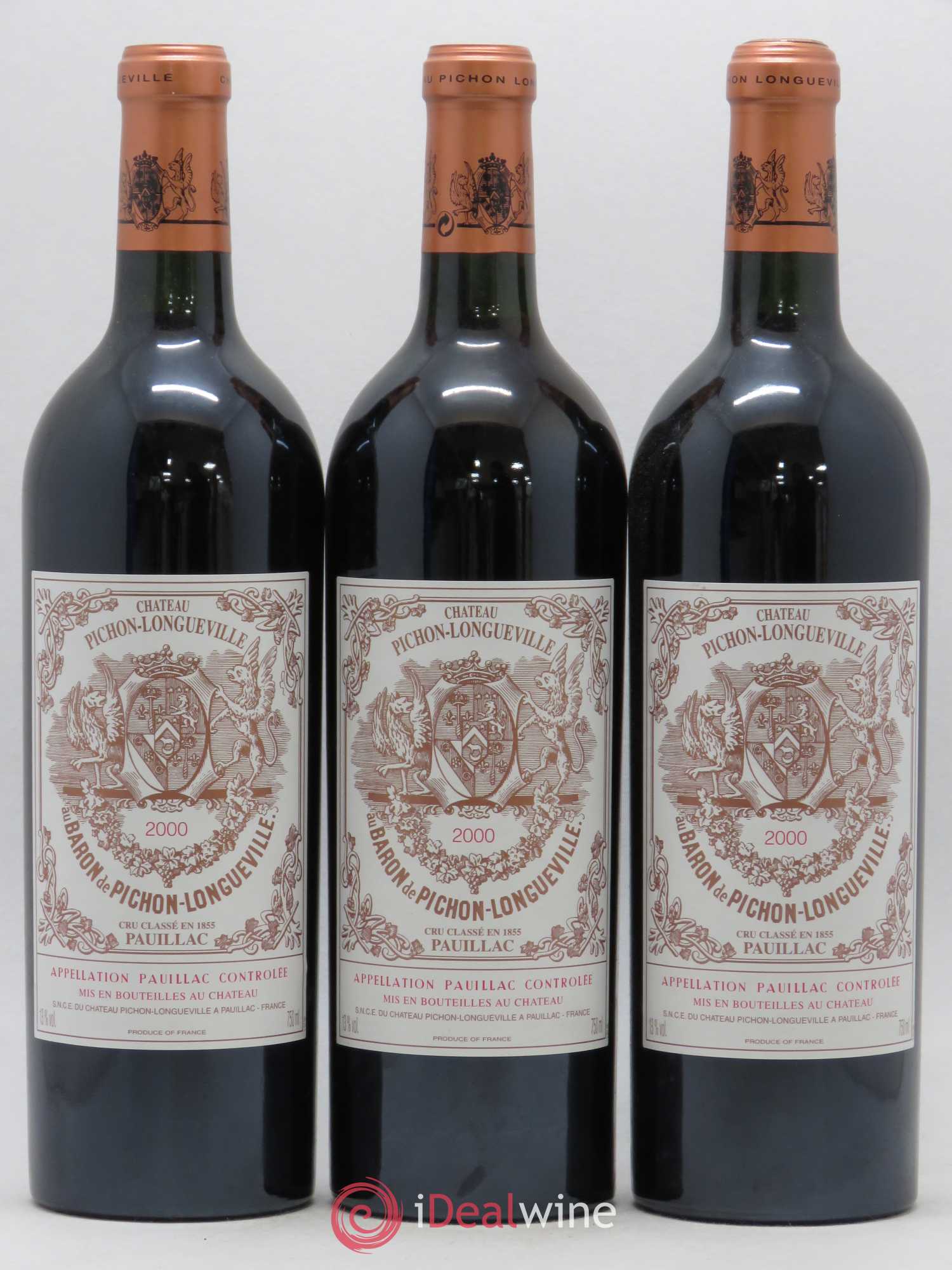 Pichon Longueville Baron 2ème Grand Cru Classé 2000 - Lot de 12 bouteilles - 1