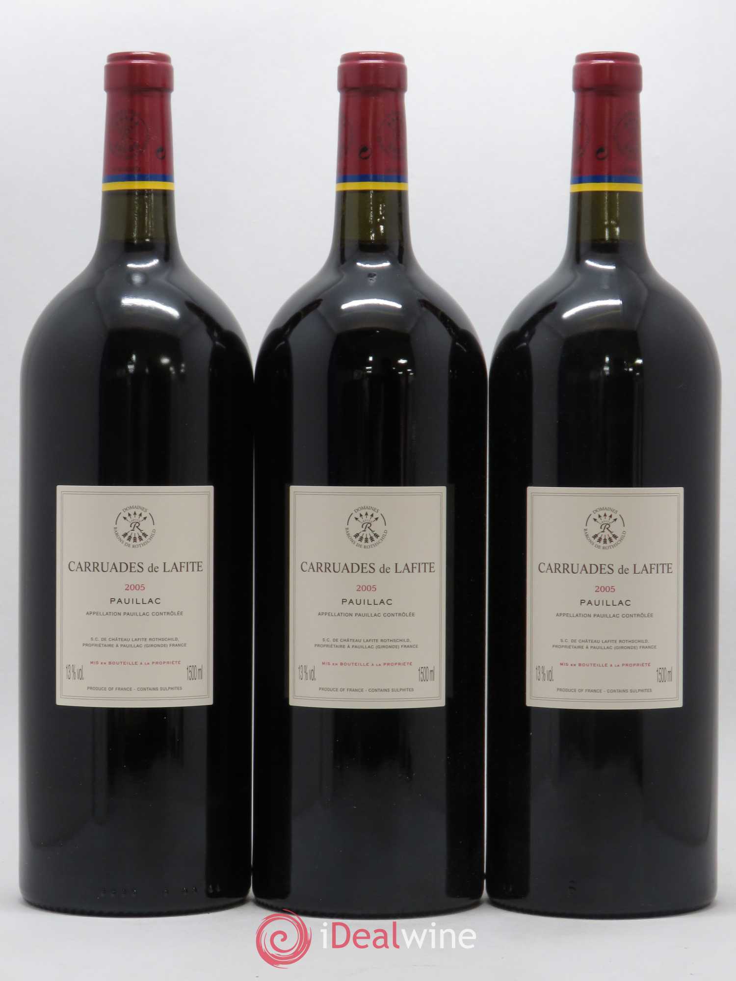 Carruades de Lafite Rothschild Second Vin 2005 - Lot de 3 magnums - 1