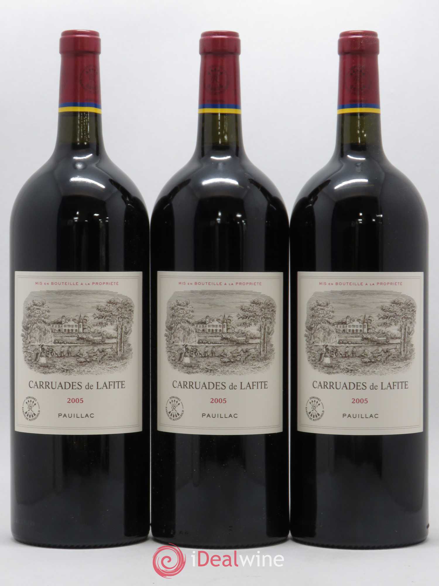 Carruades de Lafite Rothschild Second Vin 2005 - Lot de 3 magnums - 0
