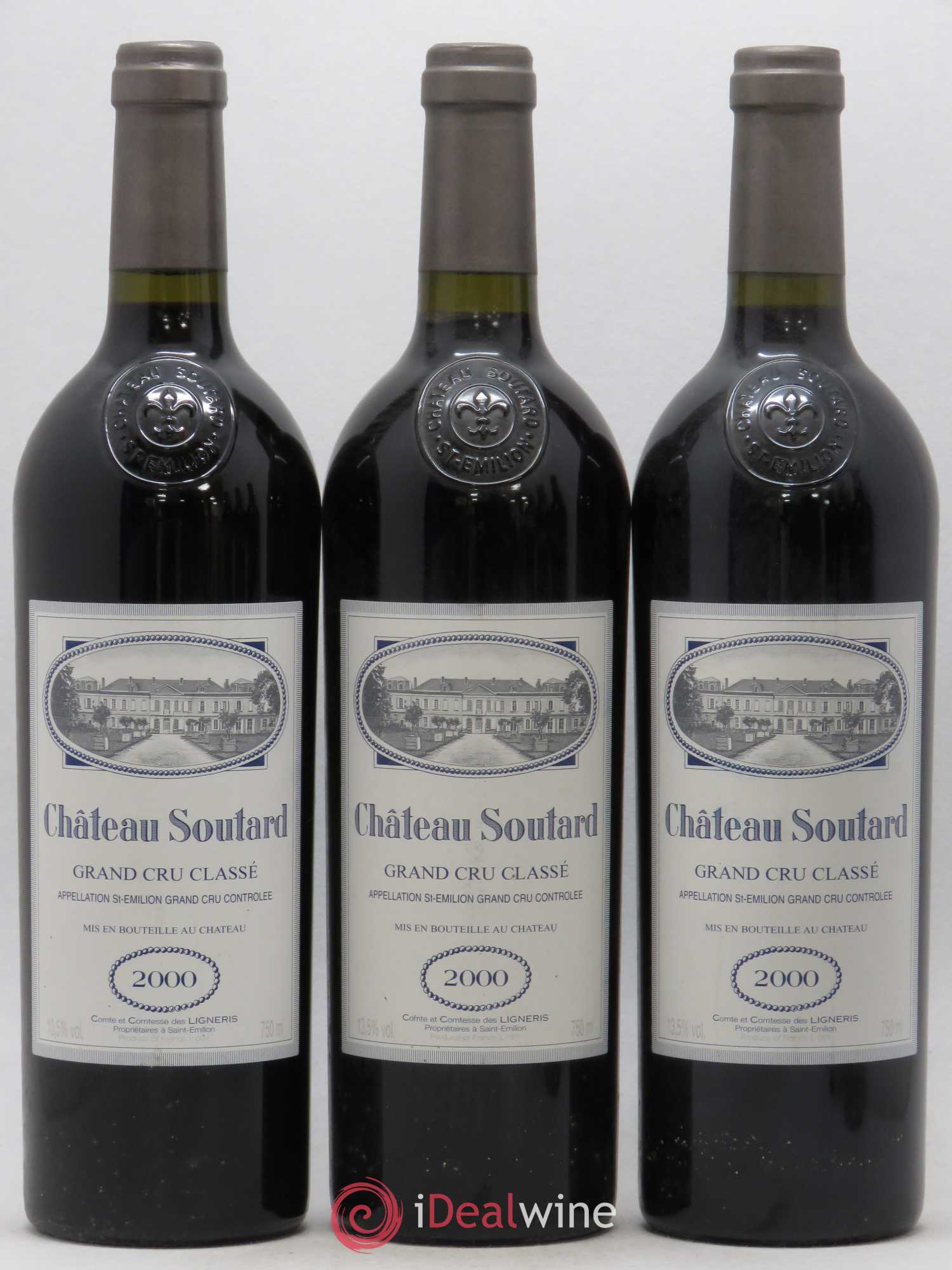 Château Soutard Grand Cru Classé 2000 - Lot de 6 bouteilles - 1