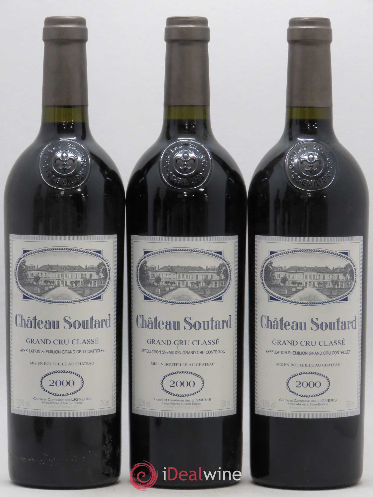 Château Soutard Grand Cru Classé 2000 - Lot de 6 bouteilles - 2