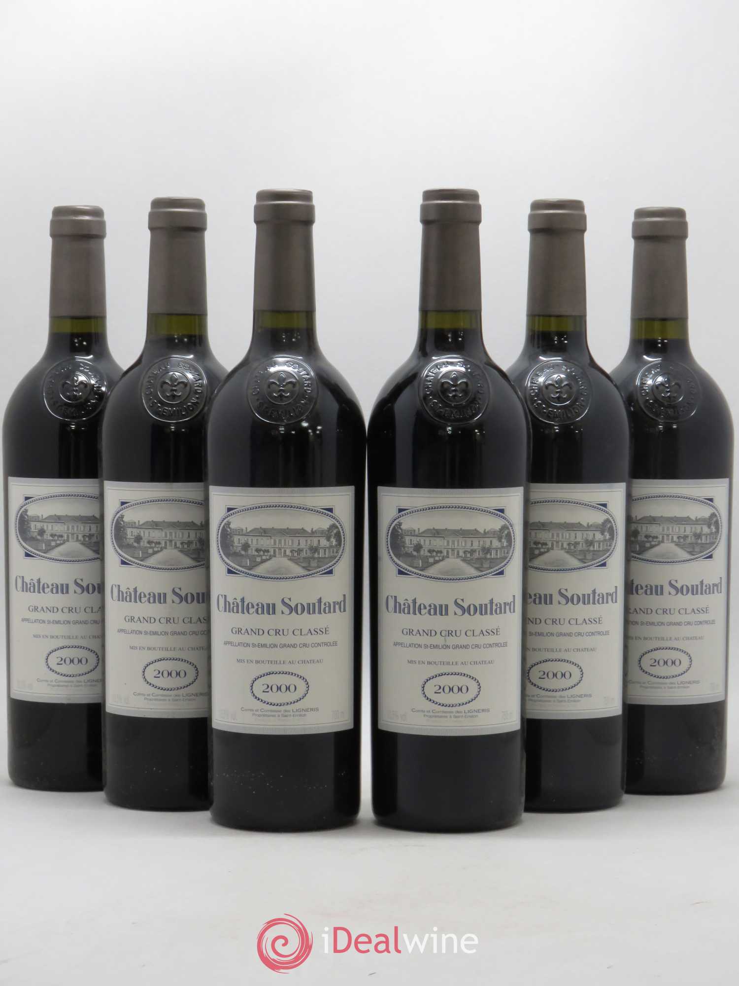 Château Soutard Grand Cru Classé 2000 - Lot de 6 bouteilles - 0